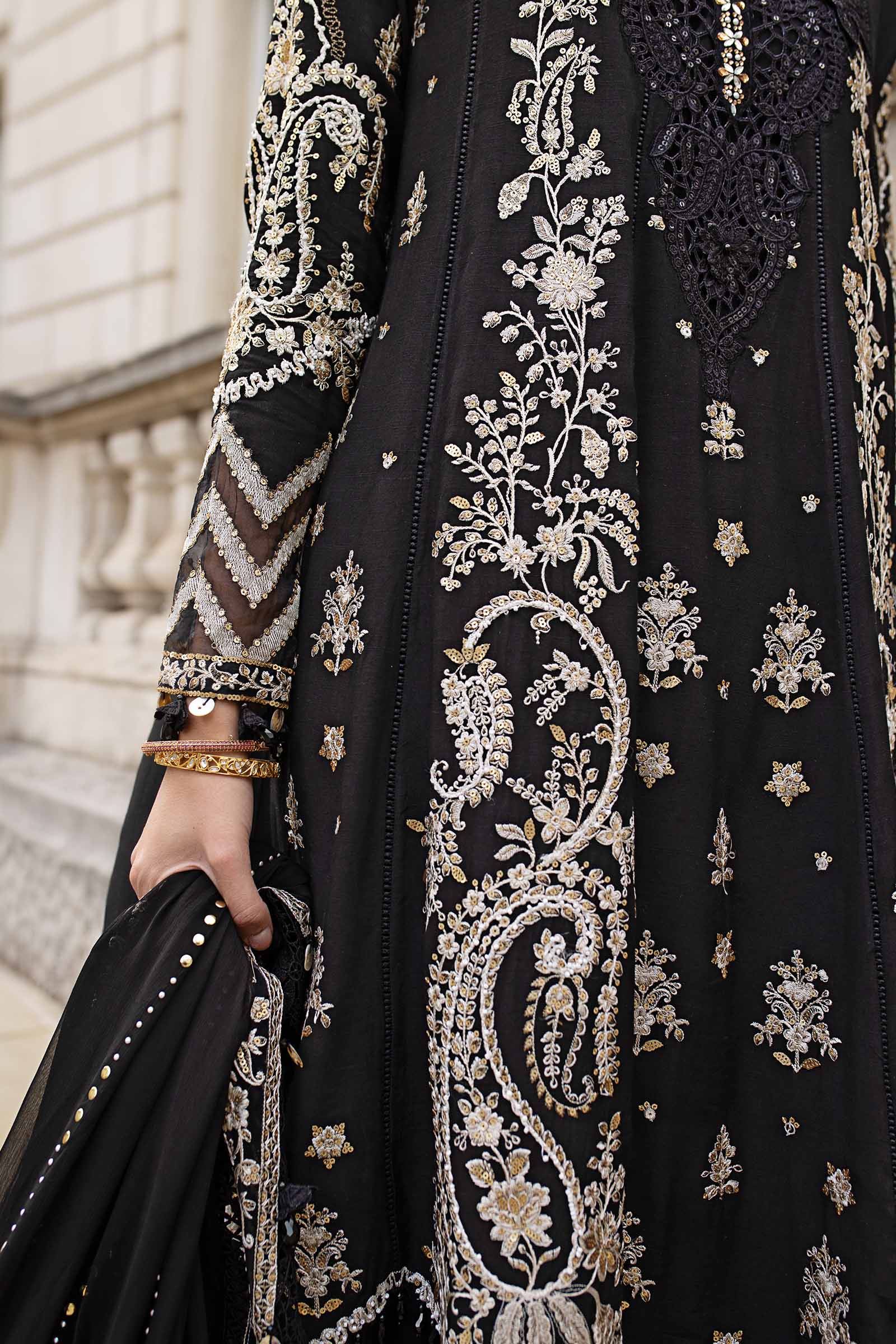 MARIA.B Soiree Luxury Formals – Embroidered Raw Silk WF-09-03 - Image 13
