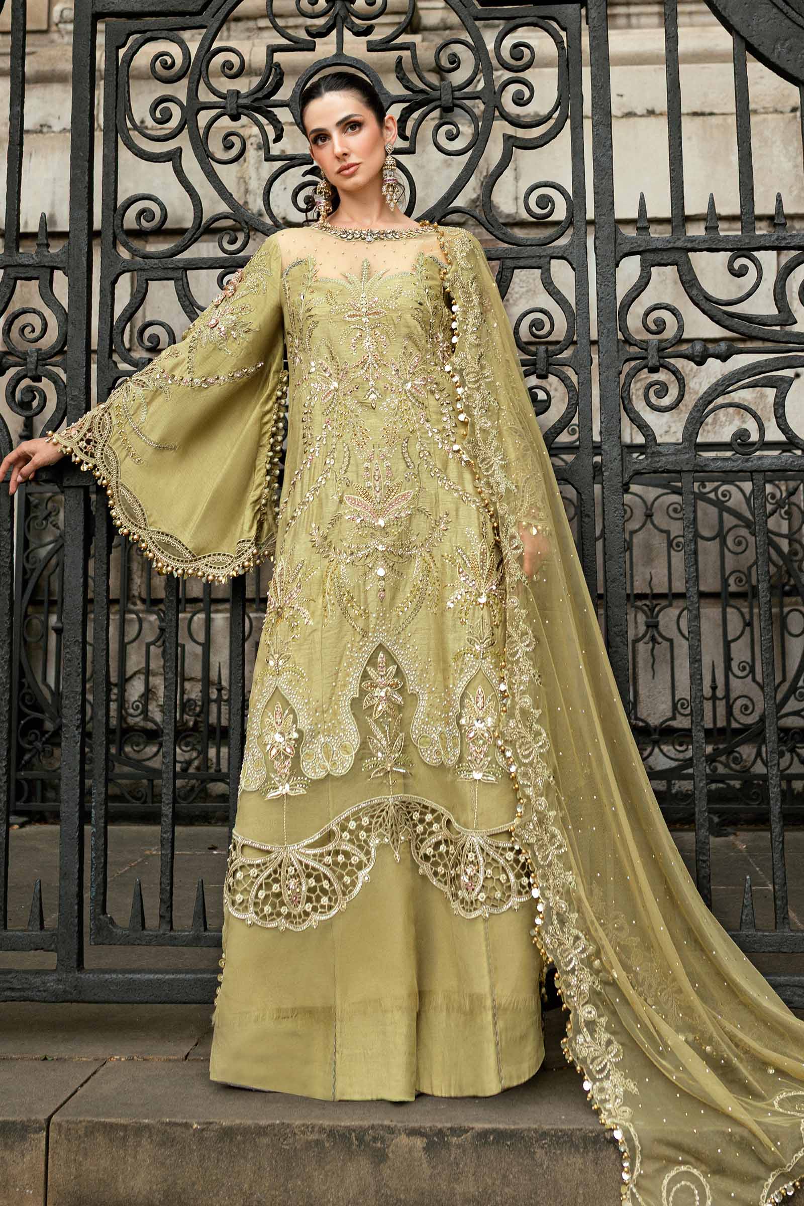 MARIA.B Soiree Luxury Formals – Embroidered Raw Silk WF-09-08 - Image 10