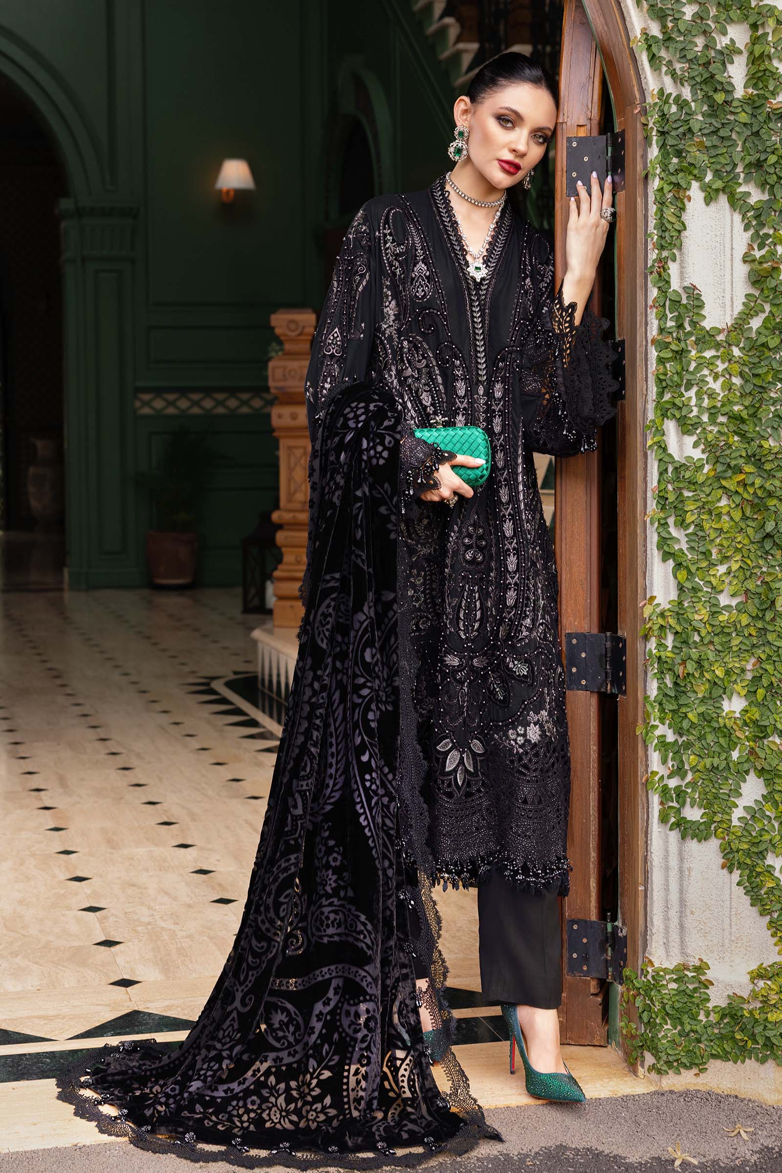 MARIA.B Winter Luxe – Embroidered Linen WL-1307 - Image 4