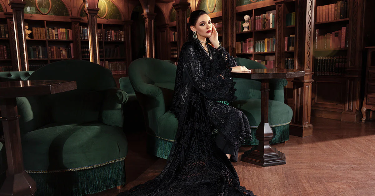 MARIA.B Winter Luxe – Embroidered Linen WL-1307 - Image 9