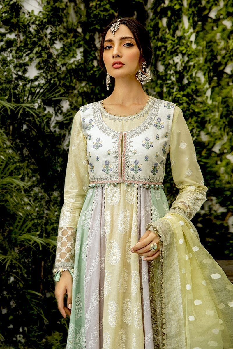 MARIA.B Lawn Eid Collection 2020 – 05 Lemon, Lilac and Mint - Image 3