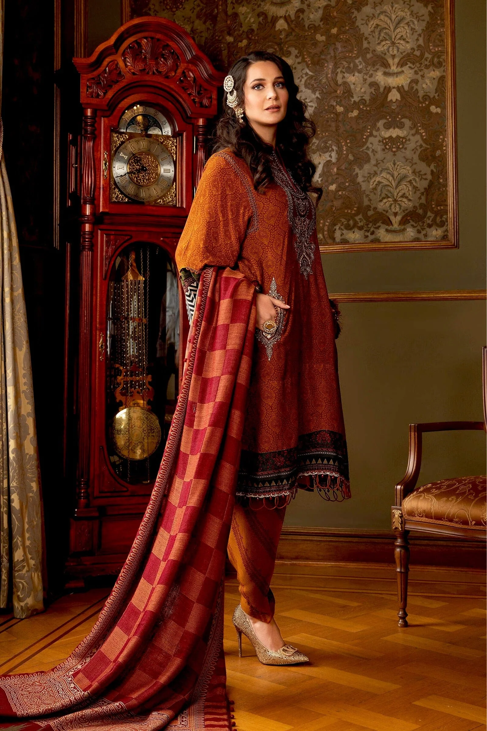 MARIA.B. Linen Winter Collection '21 – DL-908-Rust - Image 3