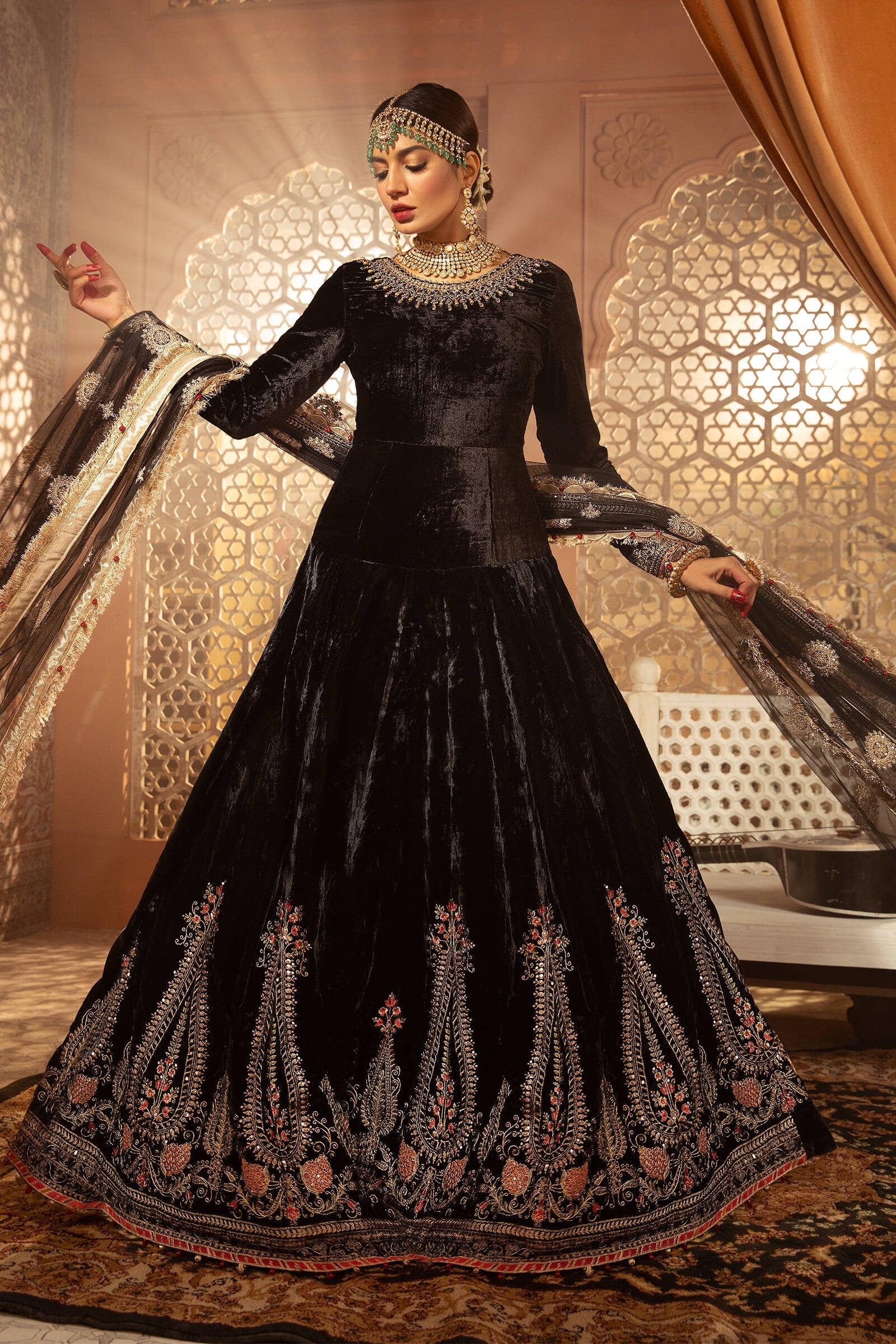 MARIA.B Luxury Velvet Collection – VEL-20-104-Black - Image 3