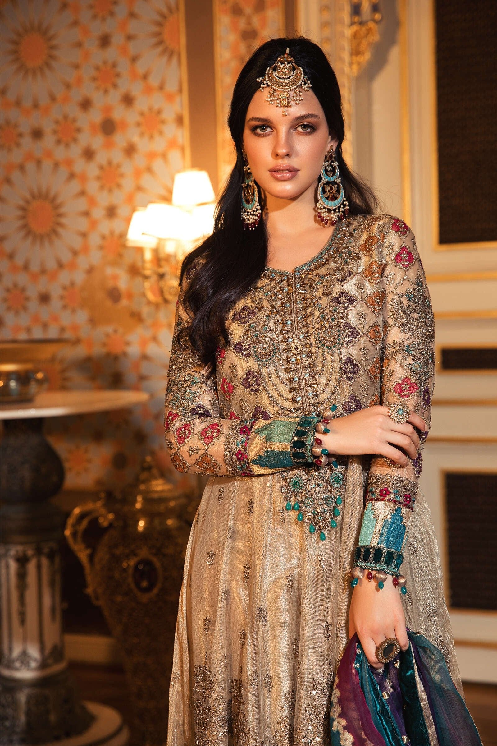 MARIA.B MBROIDERED Wedding Edition – Bronze (BD-2002) - Image 3