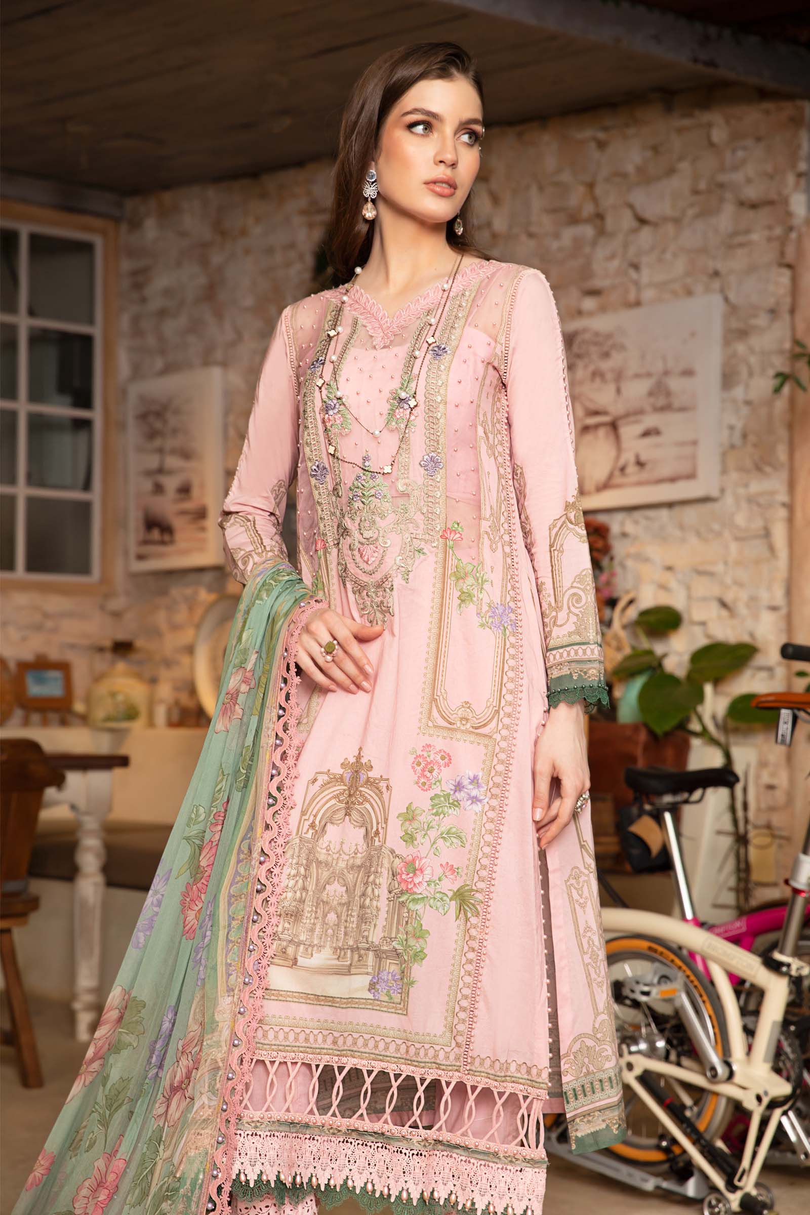 MARIA.B MPrints Lawn Collection 2023 – MPT-1713-A - Image 4