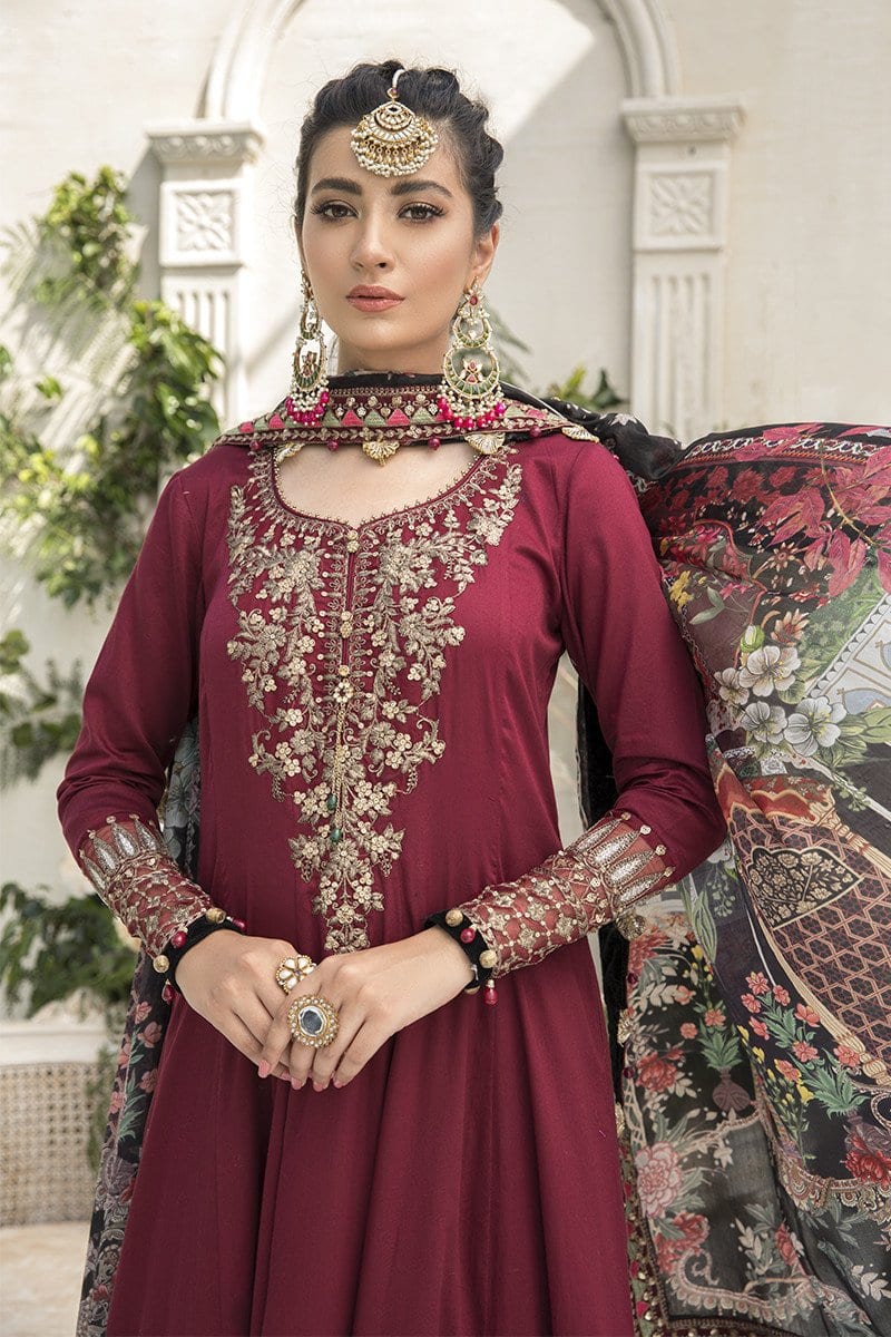 MARIA.B Sateen Collection 2020 – CST-307-Maroon - Image 3