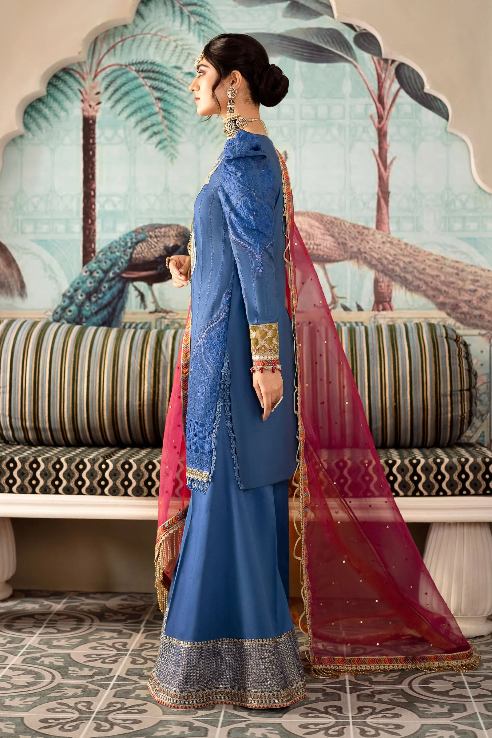 MARIA.B Sateen Formal Collection – Cobalt Blue CST-608 - Image 5