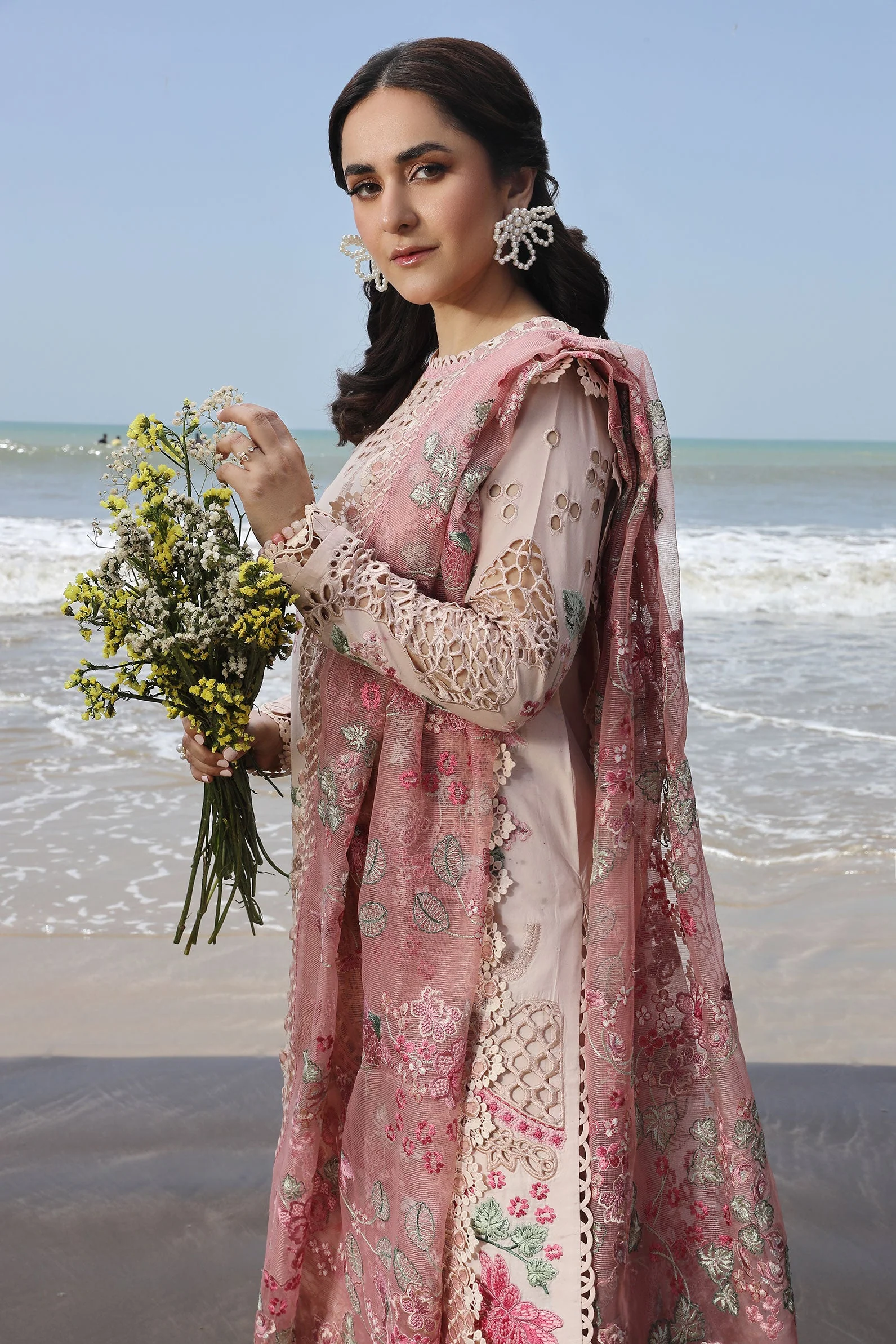 Maryam Hussain Festive Luxury Lawn – Maya - Image 5