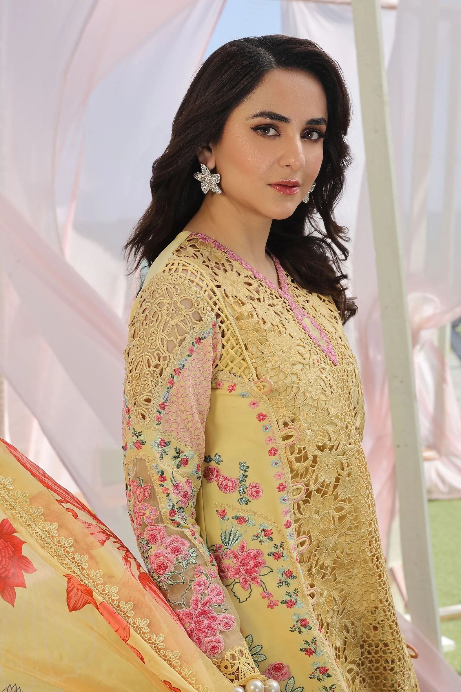 Maryam Hussain Festive Luxury Lawn – Tropica - Image 8