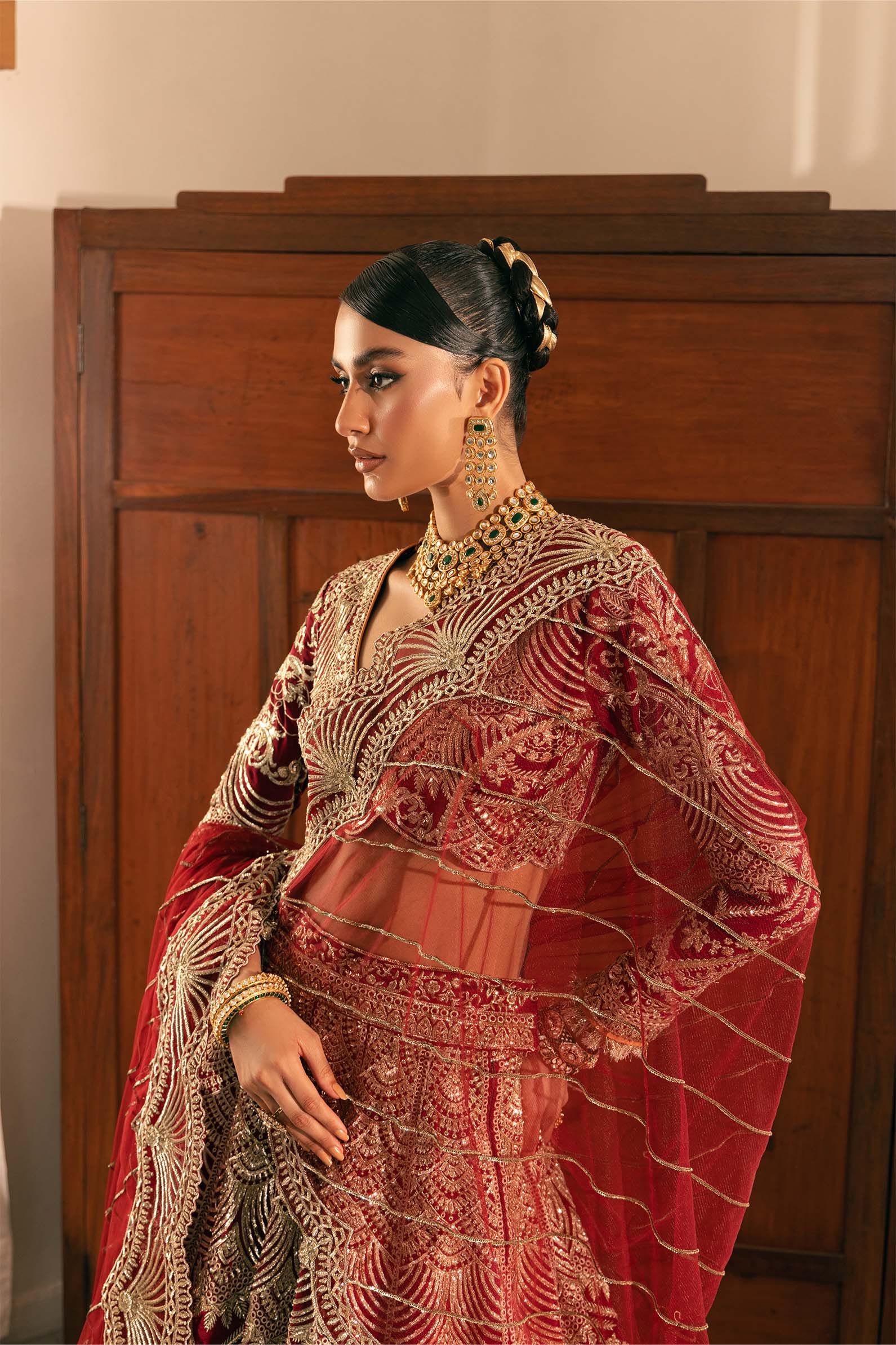 Maryam Hussain Marwa Luxury Wedding Formals – Moorni - Image 6