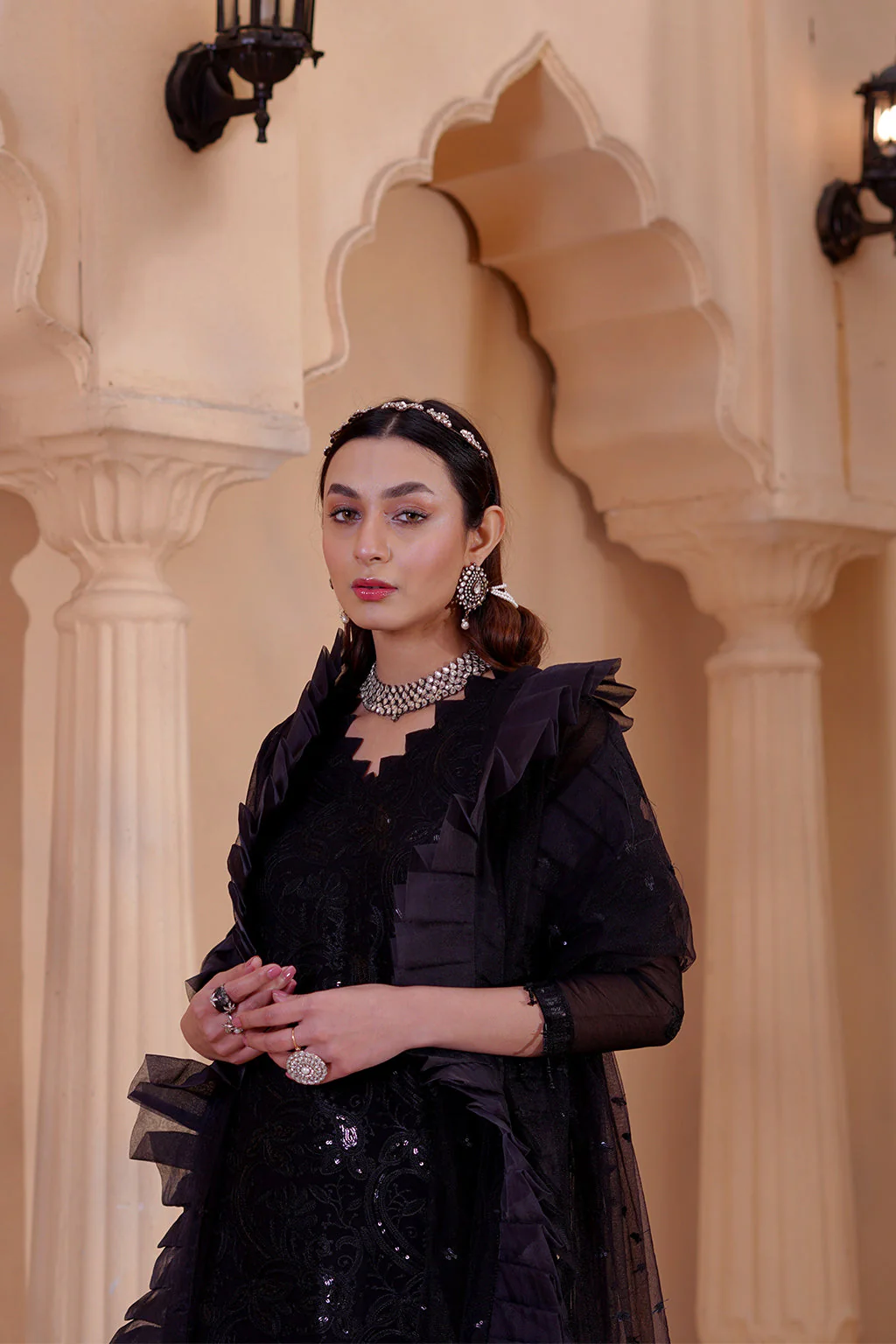 Maryam's Afsaneh Embroidered Formal Festive Collection – A-04 - Image 4