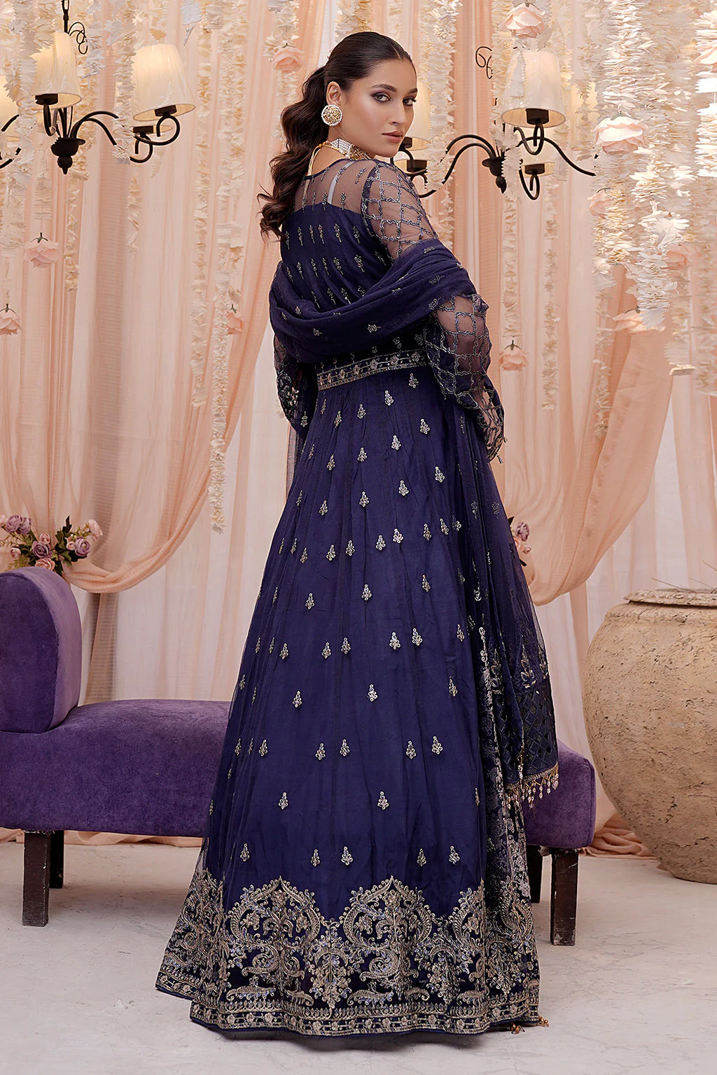 Maryam's Afsaneh Embroidered Formal Stitched/Pret Festive Collection – A-201 - Image 3