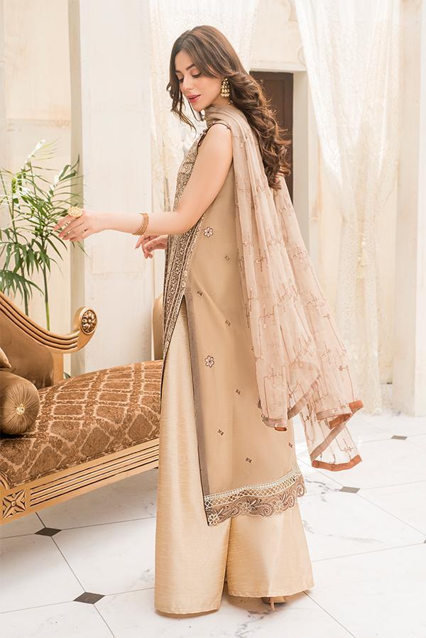 Maryam's Luxury Embroidered Vol-20 – D-02 Beige Sequin - Image 8