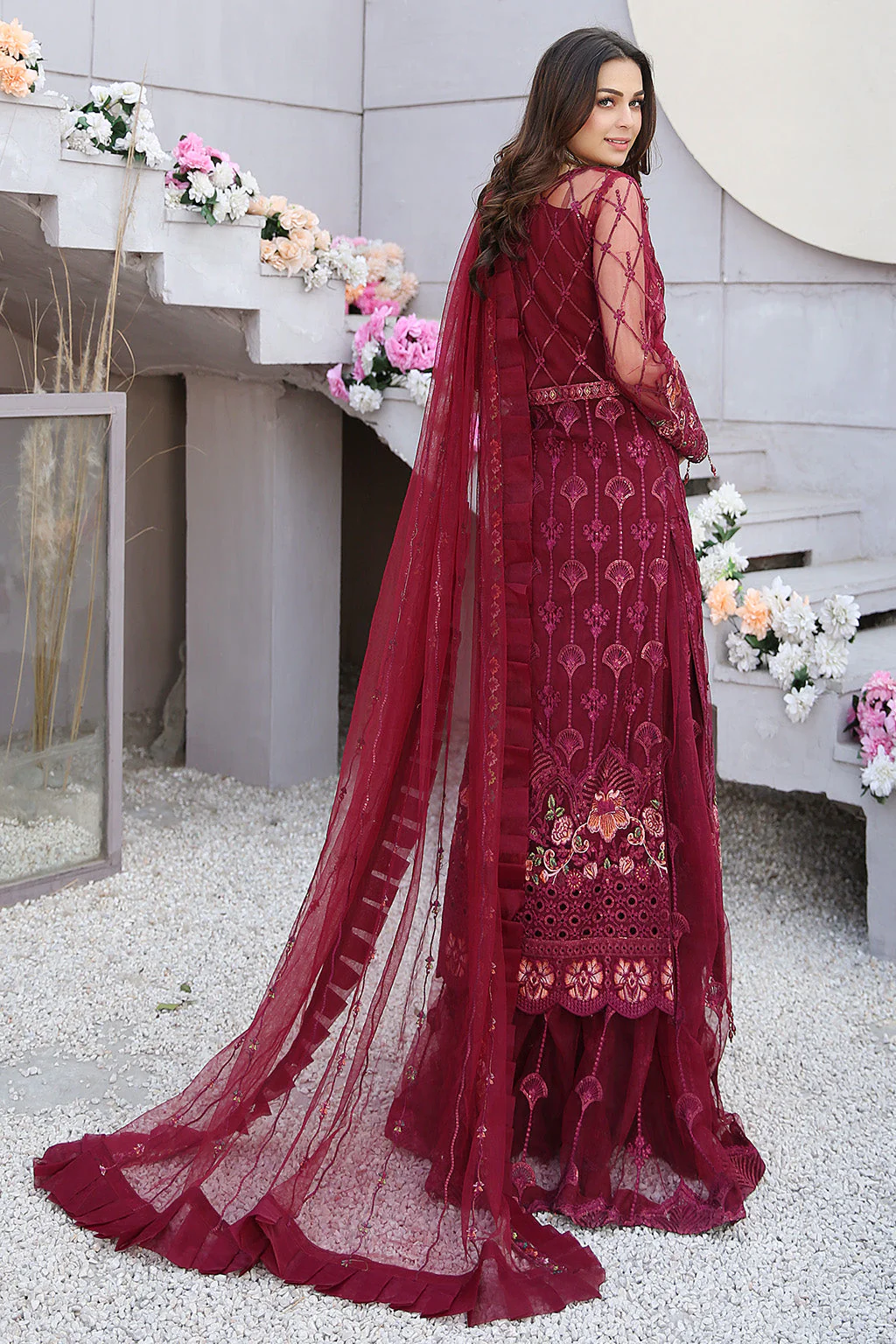 Maryam's Misaal Embroidered Formal Stitched/Pret Festive Collection – M-201 - Image 3