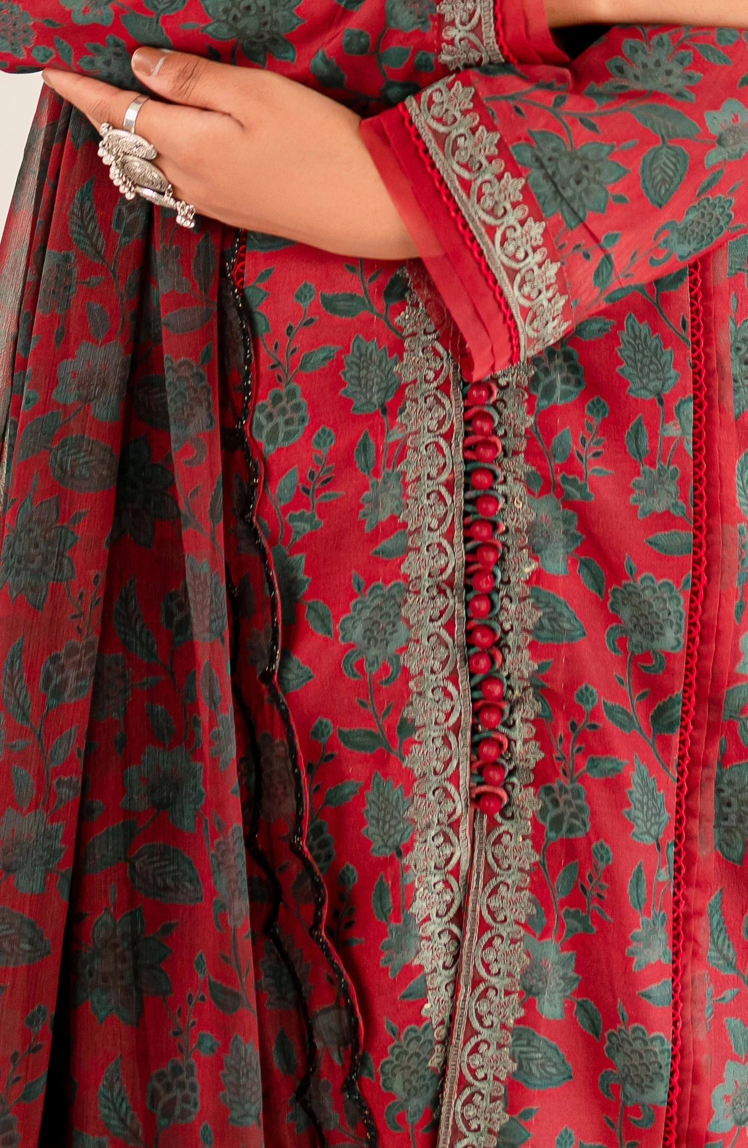 Maryum N Maria Aleena Fusion Prints – Ruby (MLFD-167) - Image 4