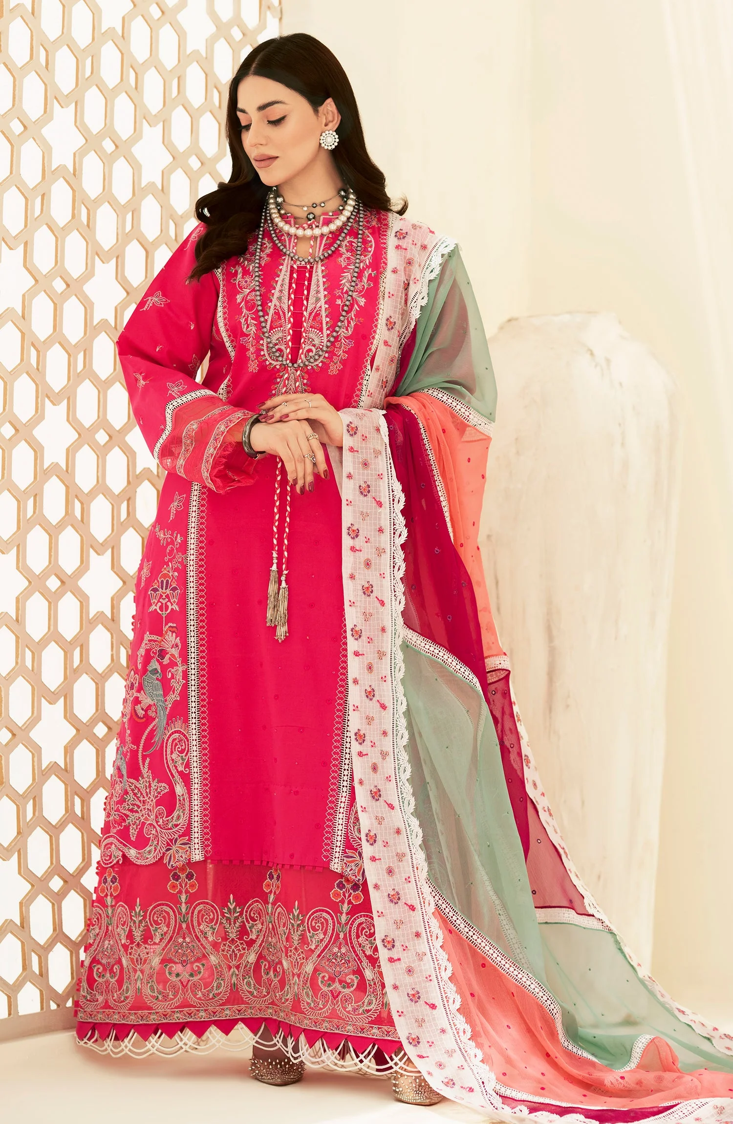 Maryum N Maria Amaya – Formal Dress - Fuchsia Reverie (MLFD-115) - Image 2