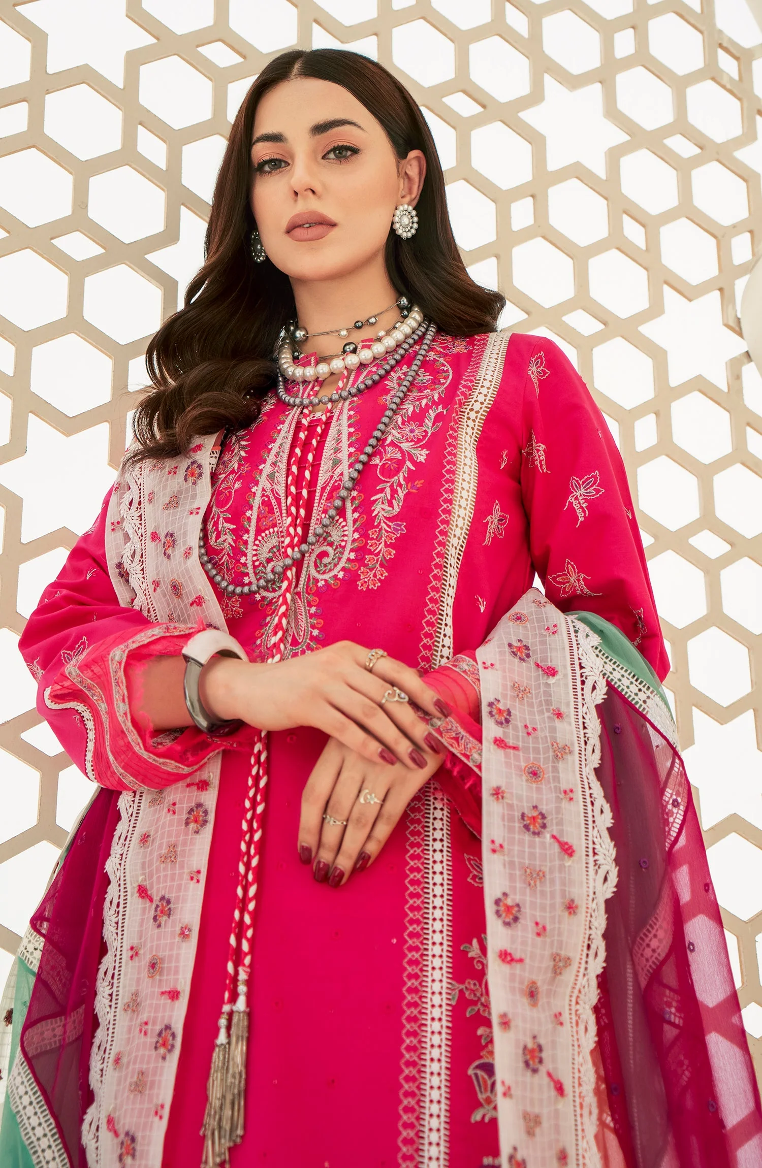 Maryum N Maria Amaya – Formal Dress - Fuchsia Reverie (MLFD-115) - Image 4