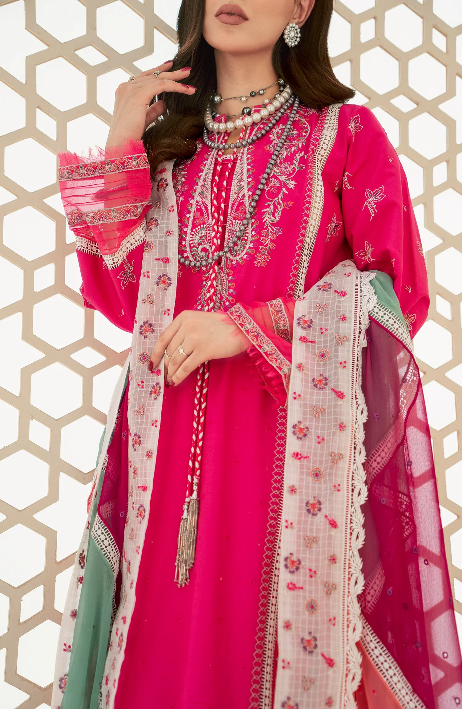 Maryum N Maria Amaya – Formal Dress - Fuchsia Reverie (MLFD-115) - Image 6