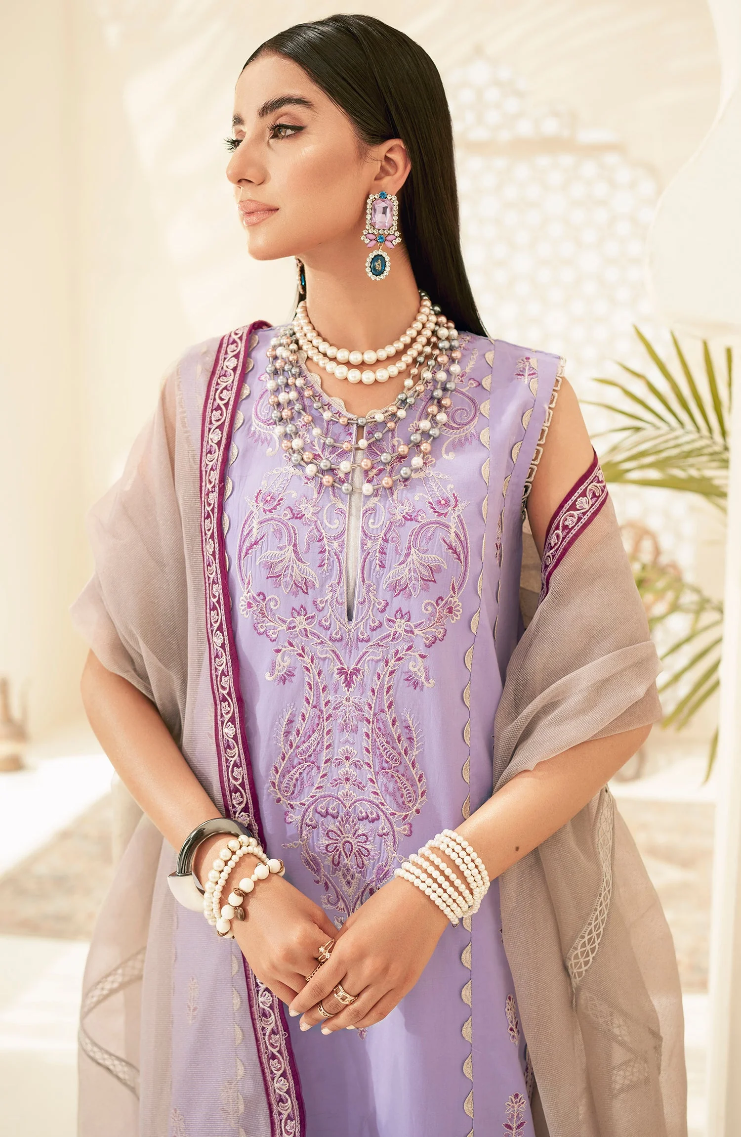 Maryum N Maria Amaya – Formal Dress - Mauve Splendor (MLFD-125) - Image 3
