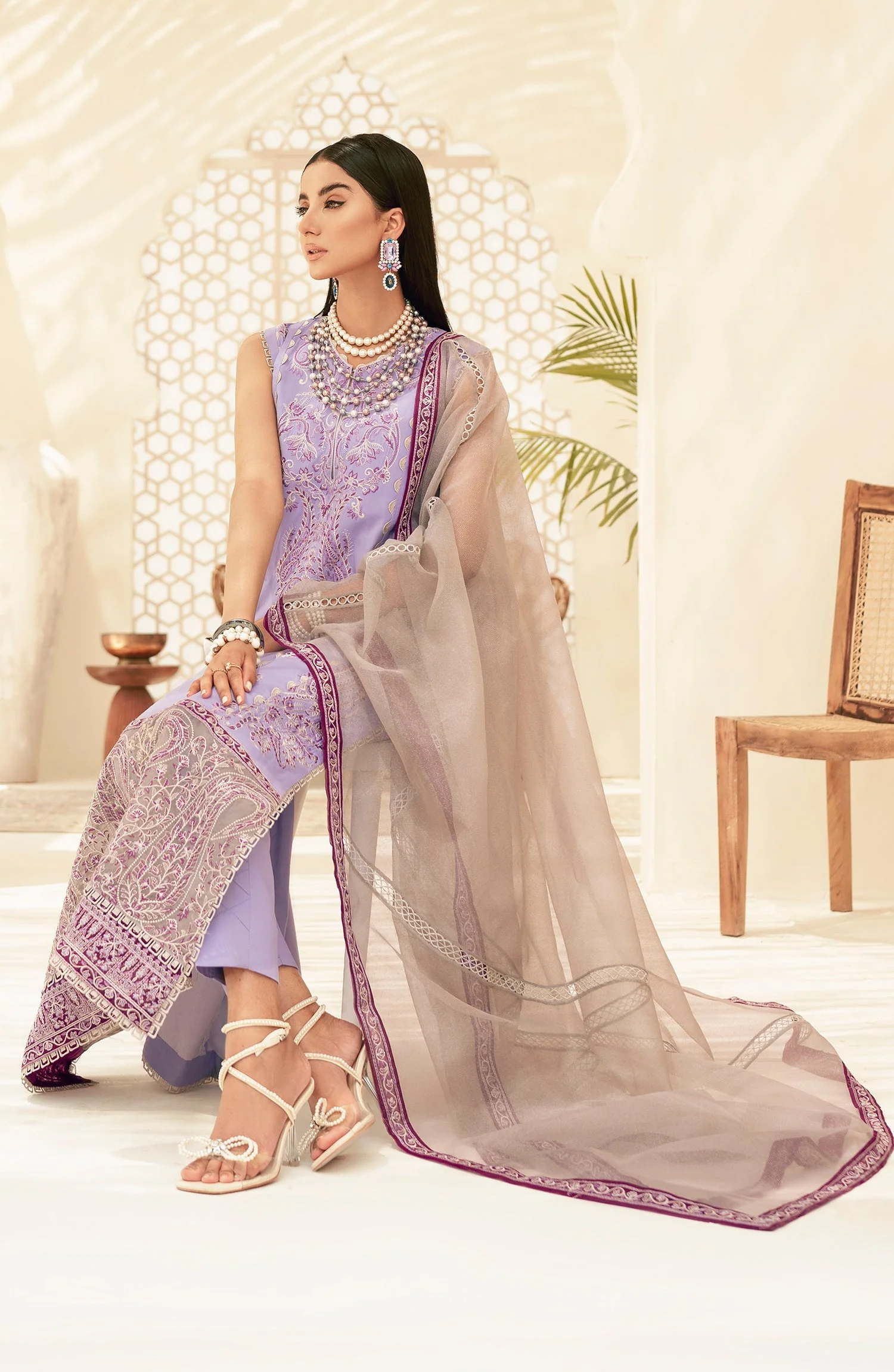 Maryum N Maria Amaya – Formal Dress - Mauve Splendor (MLFD-125) - Image 4