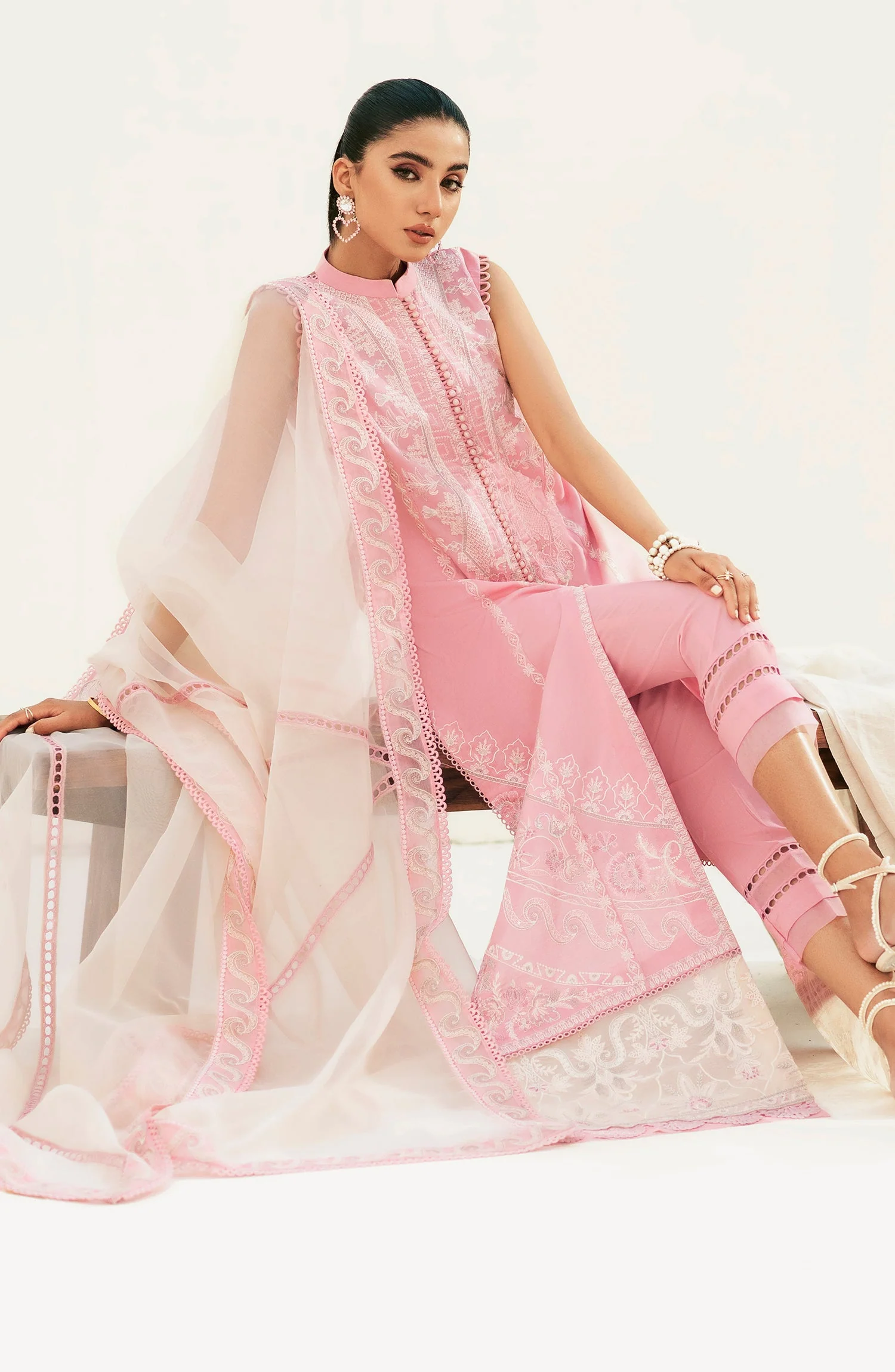 Maryum N Maria Amaya – Formal Dress - Pink Blush (MLFD-124) - Image 2