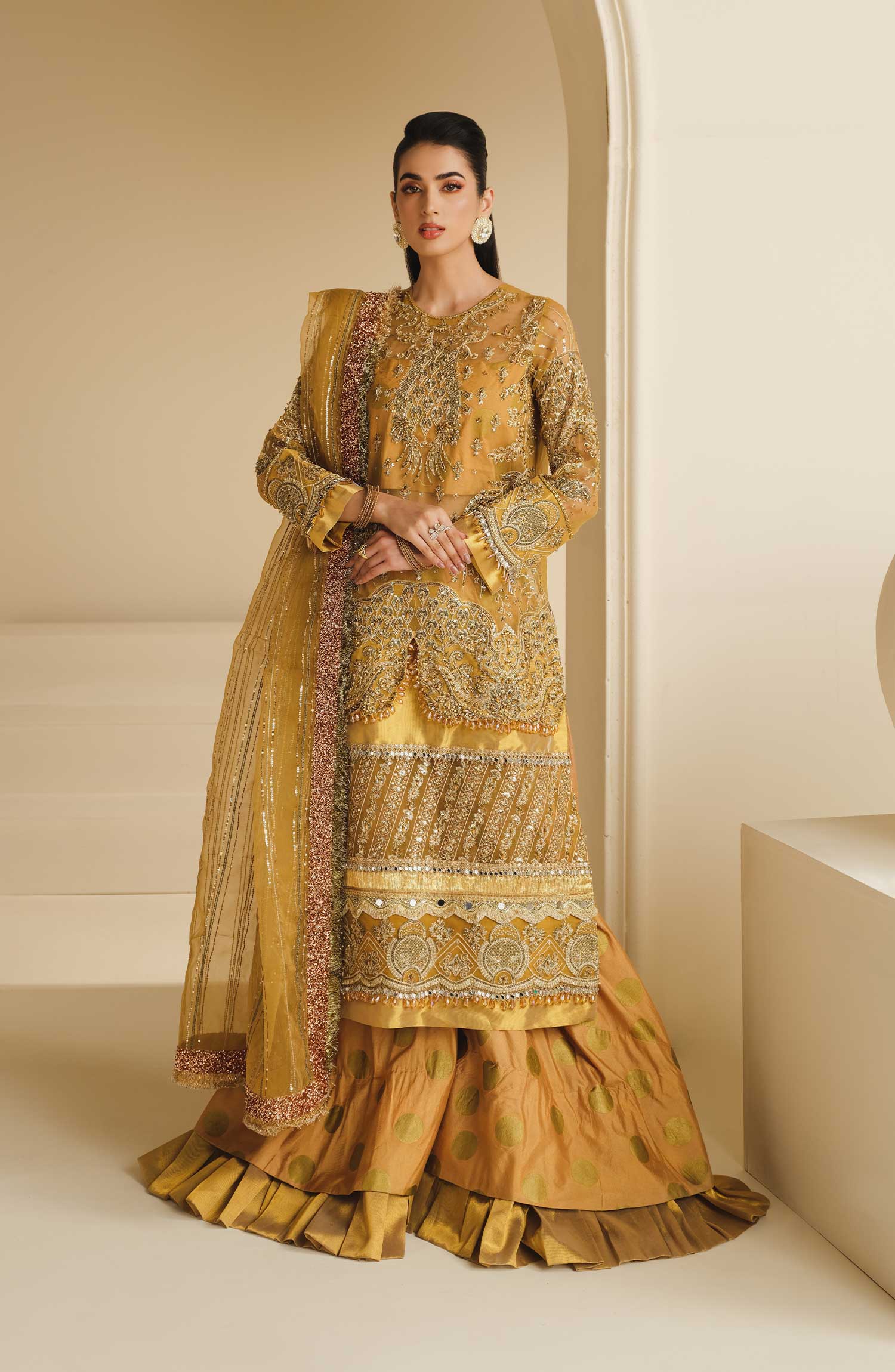 Maryum N Maria Khwaab Wedding Collection – Honey Love (MFD-0087) - Image 2