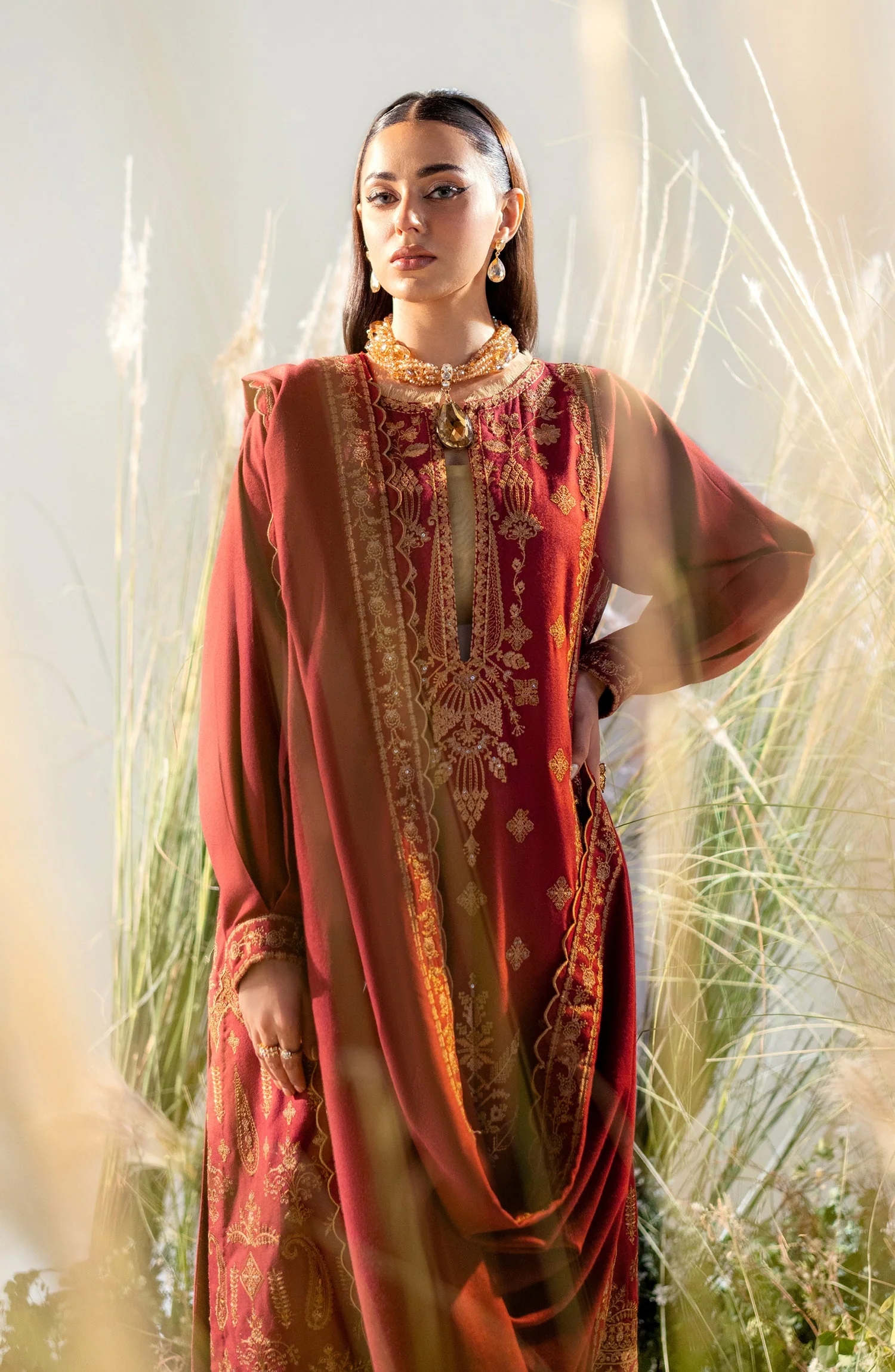 Maryum N Maria Shehrbano Winter Collection – HAESEL MW23558 - Image 2