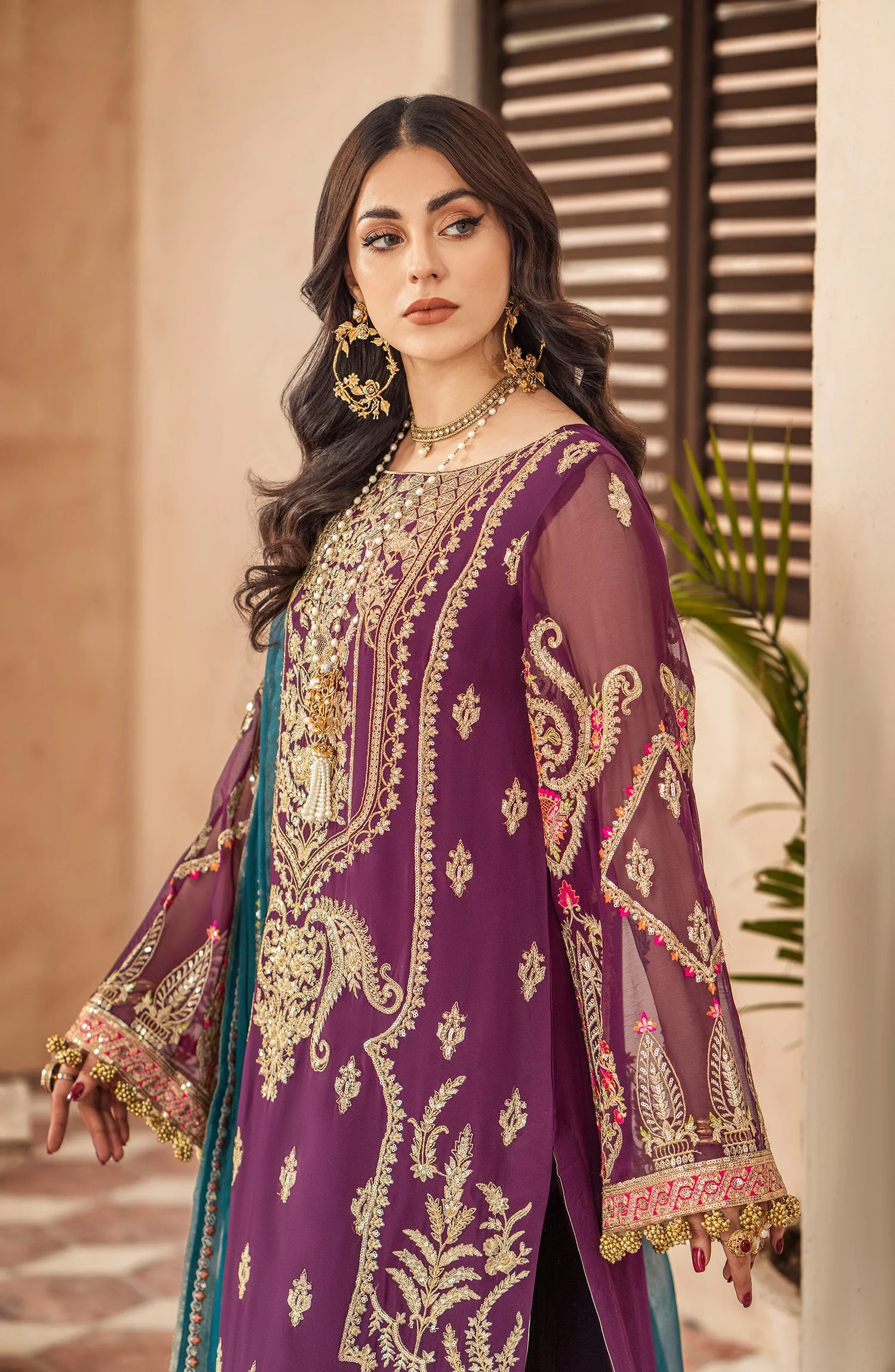 Mashq Zainab by Maryum N Maria Luxury Formal Collection – Formal Dress - Beauty Marked (QFD-0065) - Image 4