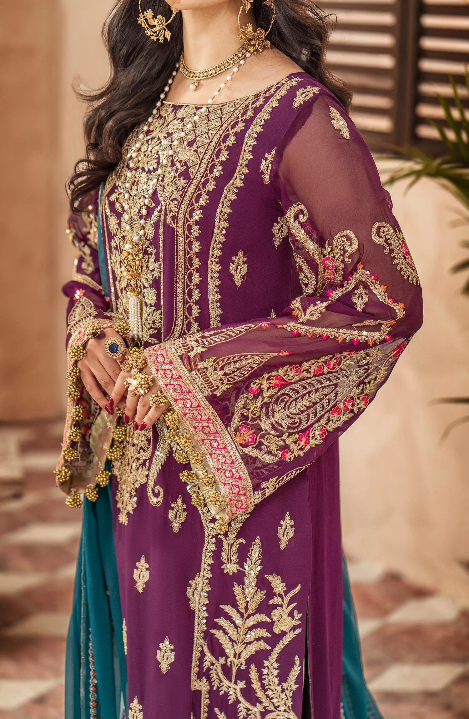 Mashq Zainab by Maryum N Maria Luxury Formal Collection – Formal Dress - Beauty Marked (QFD-0065) - Image 5