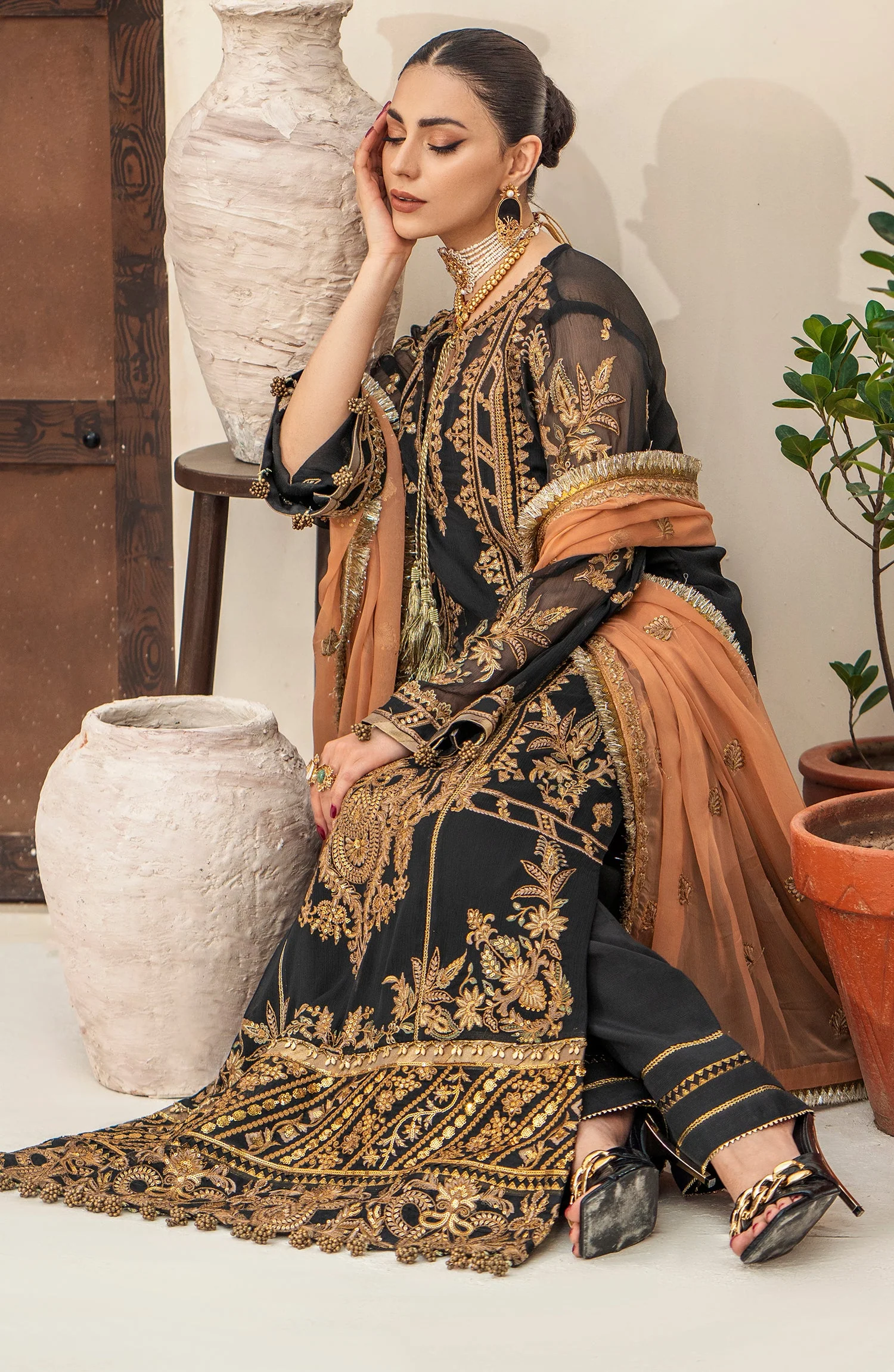 Mashq Zainab by Maryum N Maria Luxury Formal Collection – Formal Dress - Evening Aura (QFD-0070) - Image 2