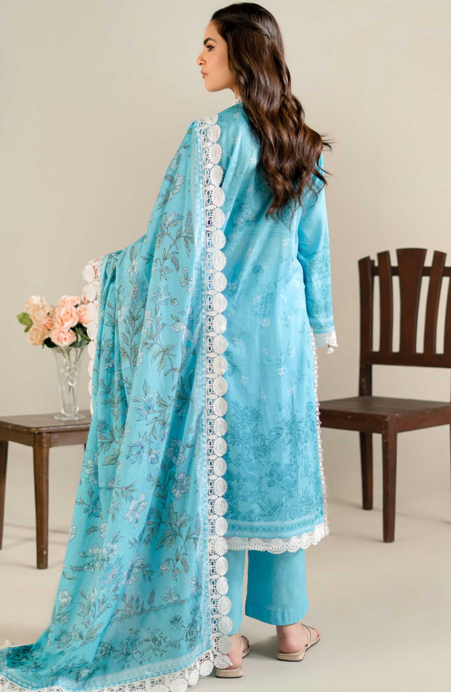 Mausummery Spring/Summer Lawn – D-01 BLUE POPPY - Image 3