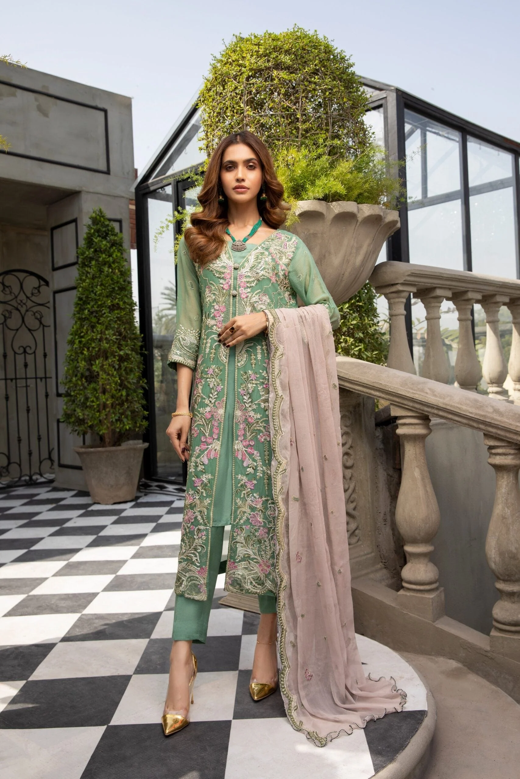 Meraki Embroidered Chiffon Collection Vol-3 β MCE3-3 - Image 4