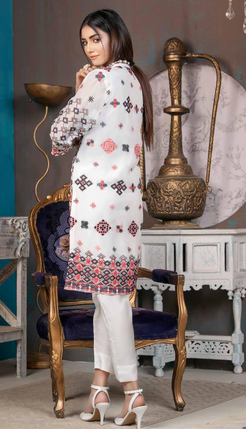 Merakish Luxury Chiffon Kurti Collection – D-5 - Image 4
