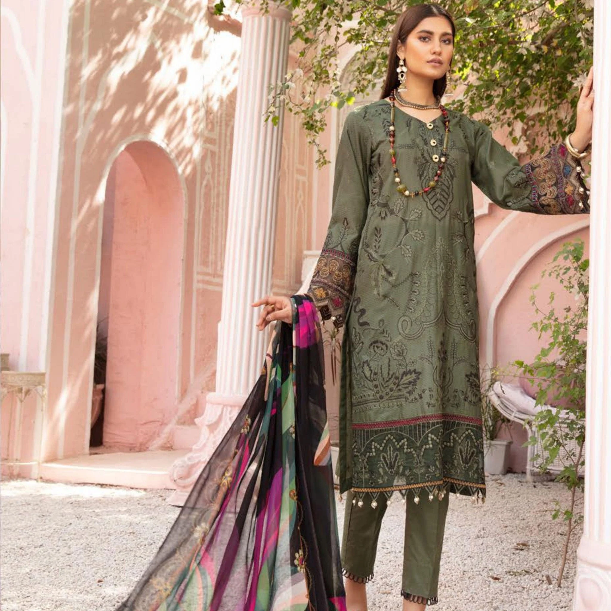 Mina by Riaz Arts Signature Embroidered Lawn Collection Vol-2 – MI-03 - Image 2