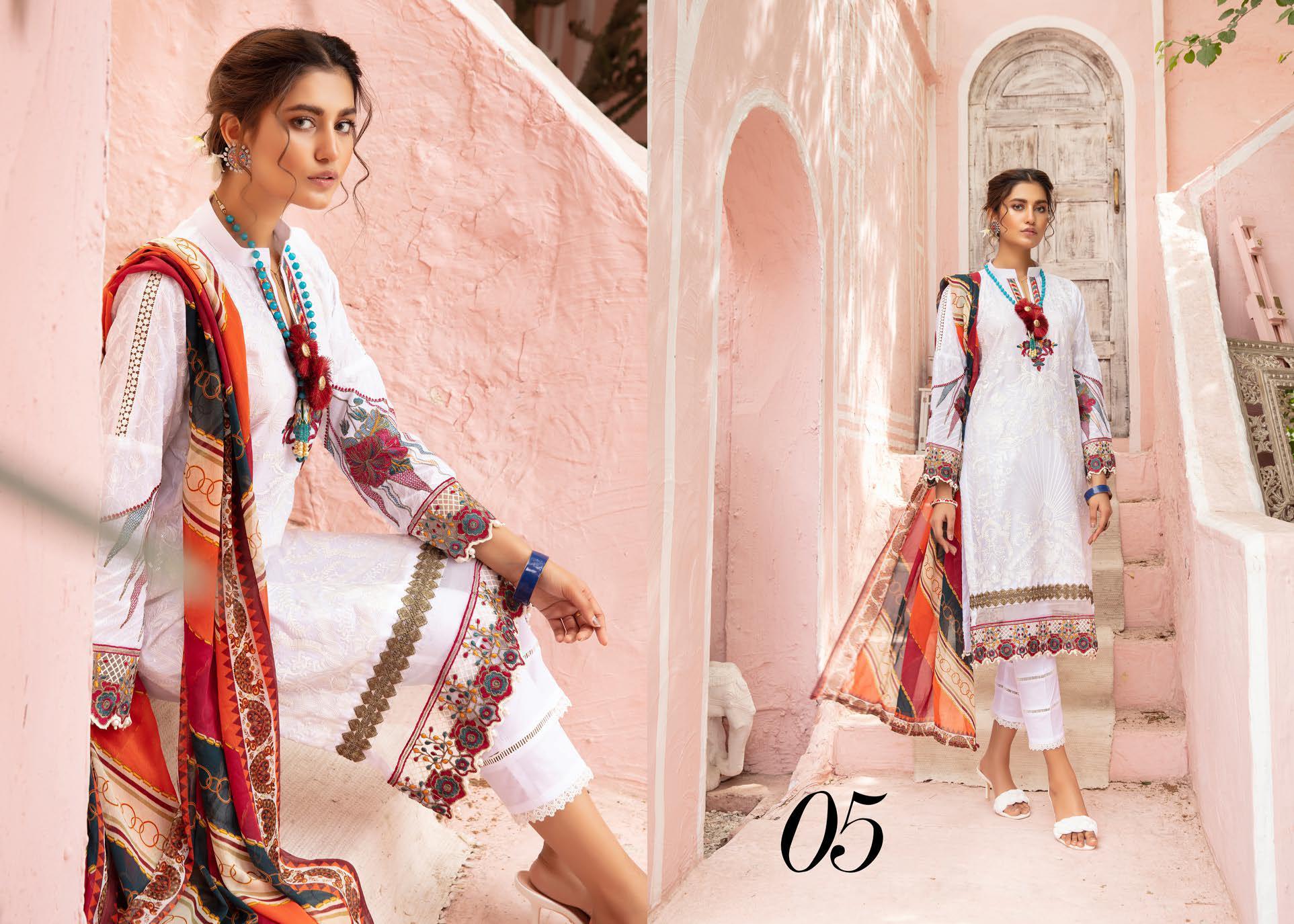 Mina by Riaz Arts Signature Embroidered Lawn Collection Vol-2 – MI-05 - Image 6