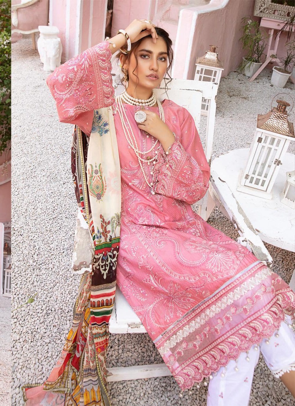 Mina by Riaz Arts Signature Embroidered Lawn Collection Vol-2 – MI-06 - Image 9