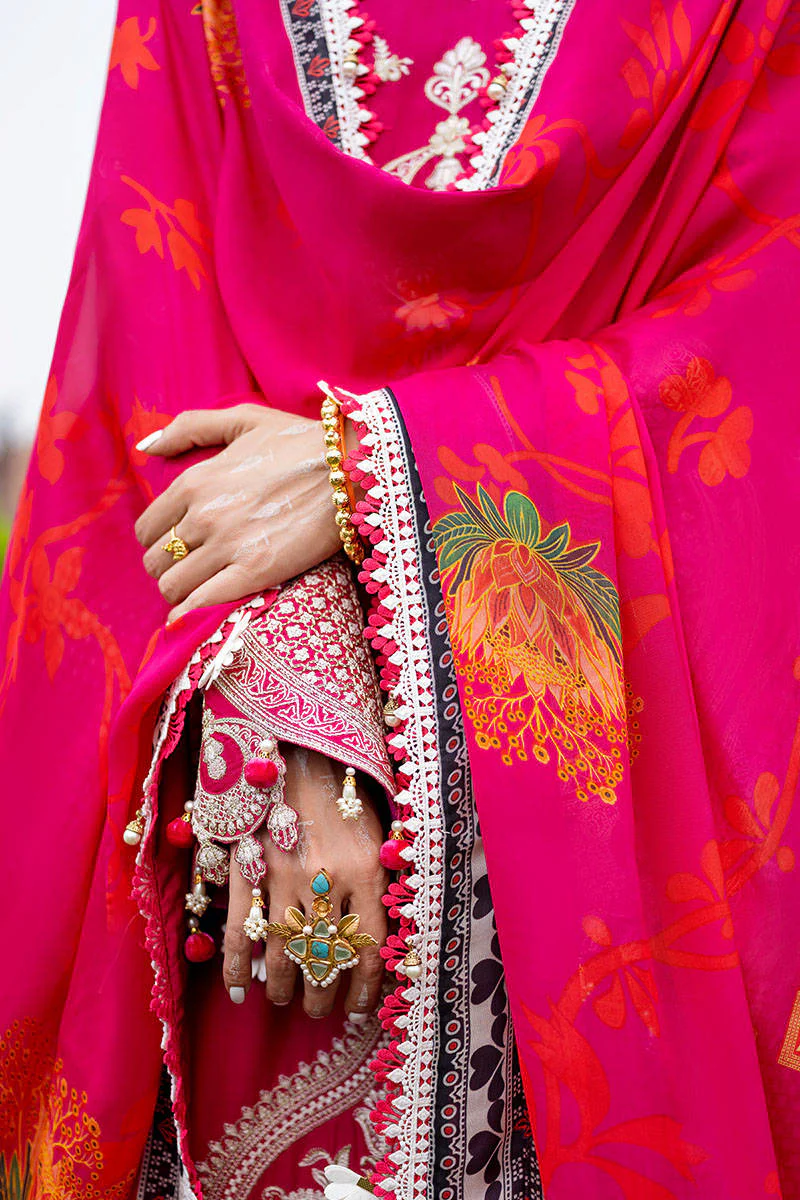 Mohsin Naveed Ranjha Festive Luxury Lawn Collection – Gulabo - Image 11