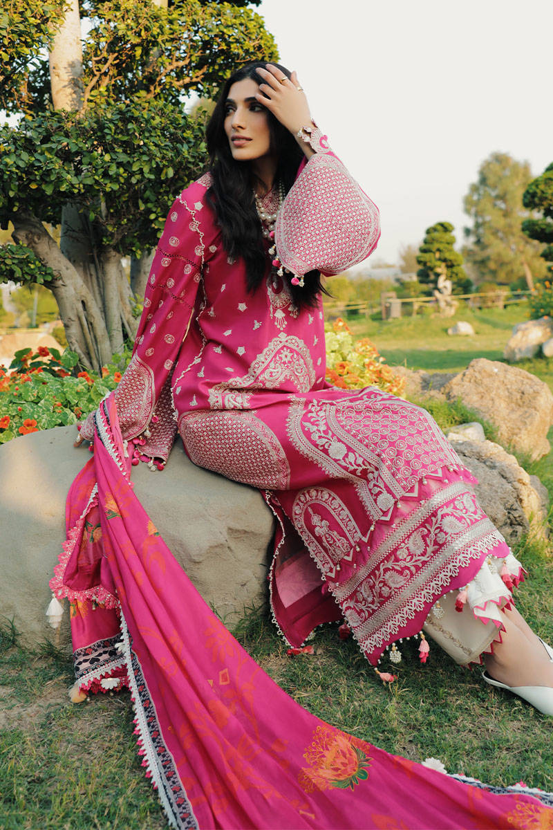 Mohsin Naveed Ranjha Festive Luxury Lawn Collection – Gulabo - Image 12