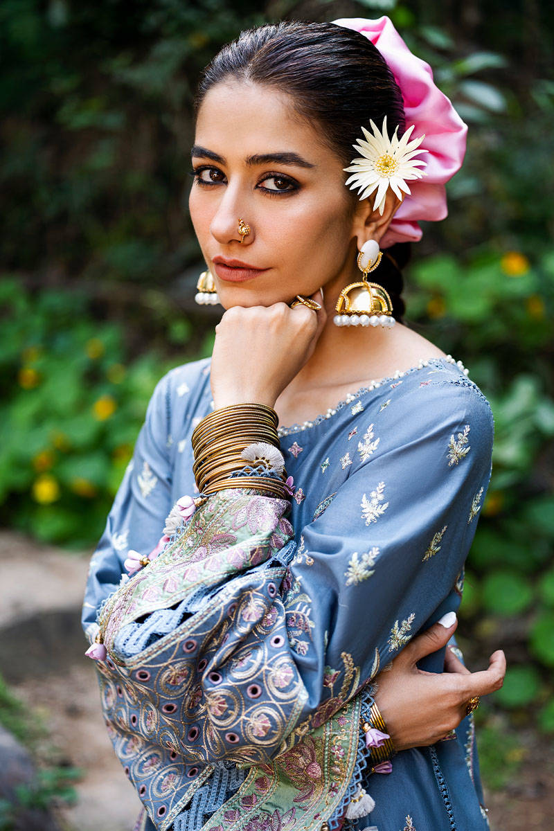 Mohsin Naveed Ranjha Festive Luxury Lawn Collection – Khushboo - Image 9