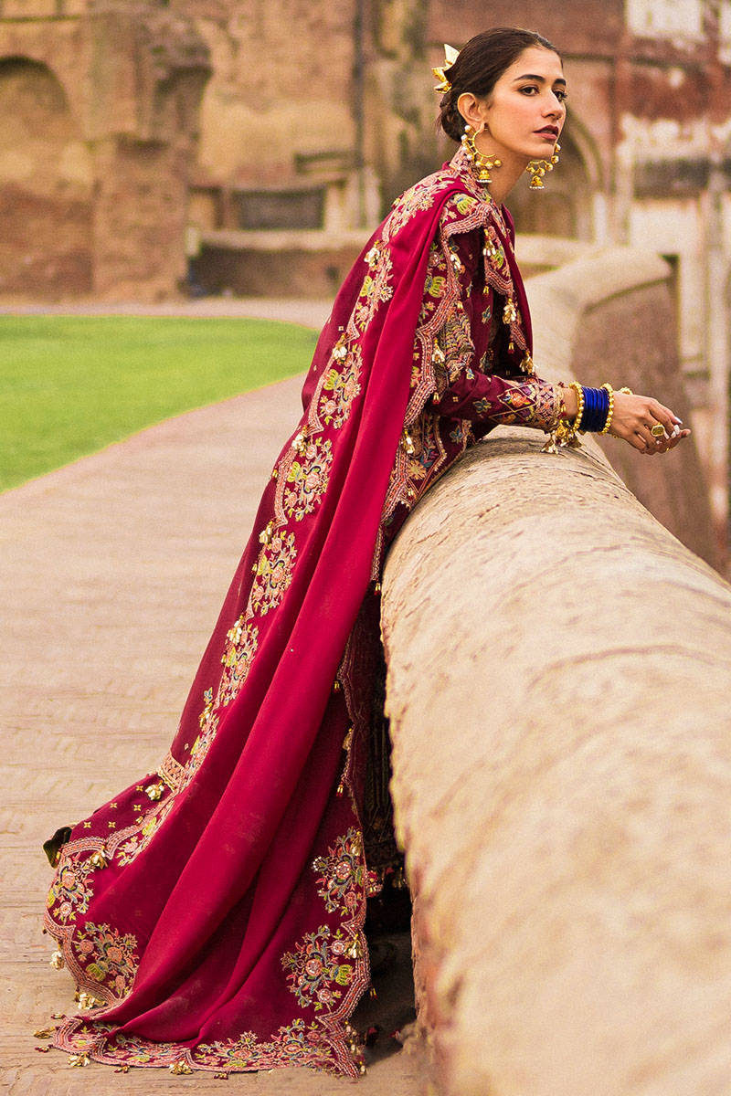 Mohsin Naveed Ranjha Festive Luxury Lawn Collection – Zafran - Image 9