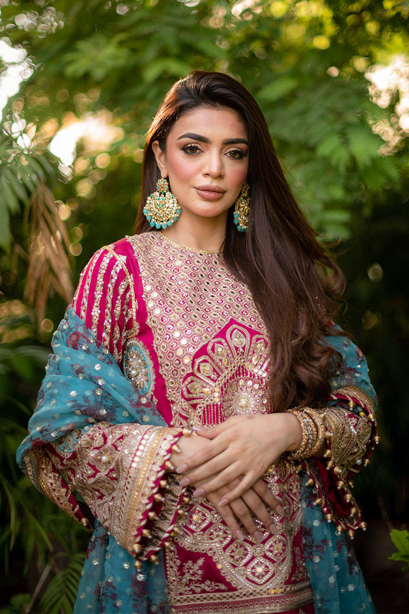 Mohsin Naveed Ranjha Zarlish Wedding Formals - LAHAREB SHAMSI IN BIBI LAL - Image 6