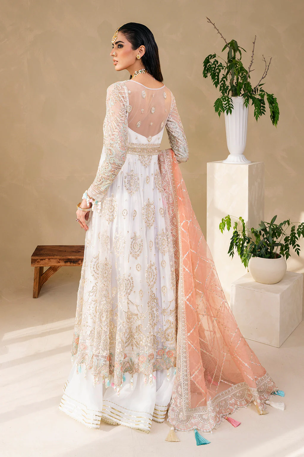 Muneefanaz Raha Luxury Formal Collection 2023 – Ivory - Image 2
