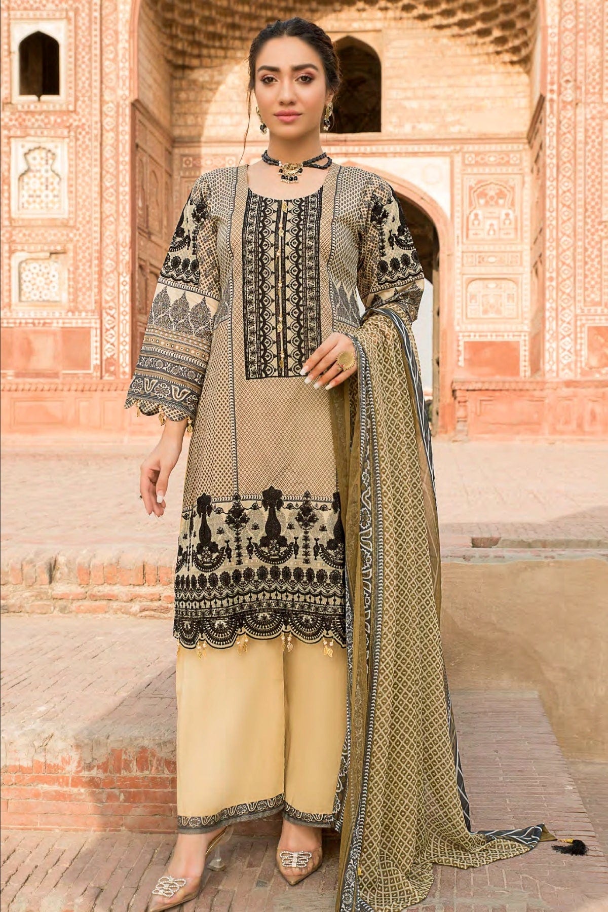 Munira Festive Embroidered Lawn Stitched Collection – MSL-01