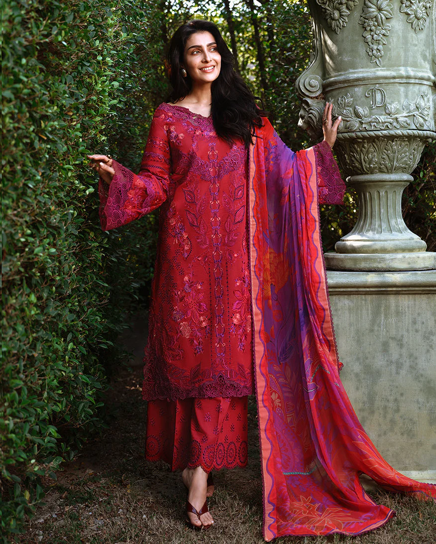 Mushq Amoi Luxury Lawn – Falling Petals - Image 2
