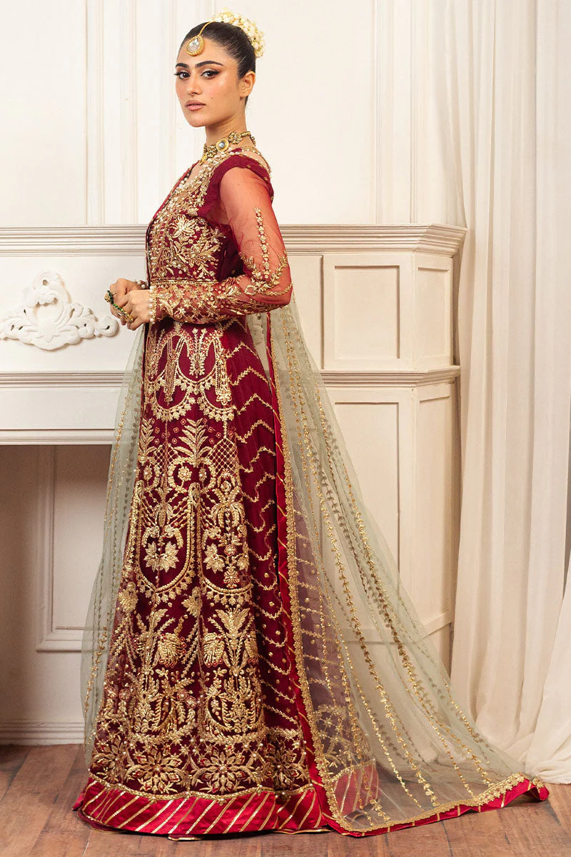 Mushq Hemline Aura Debut Wedding Formals – Scarlet - Image 6
