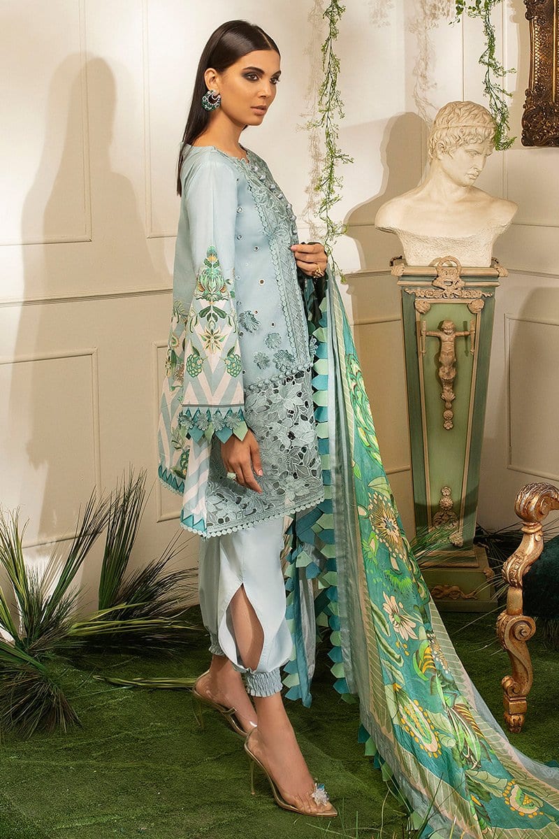 Mushq Hemline Collection 2020 – HLS-05b Aqua Haze - Image 2