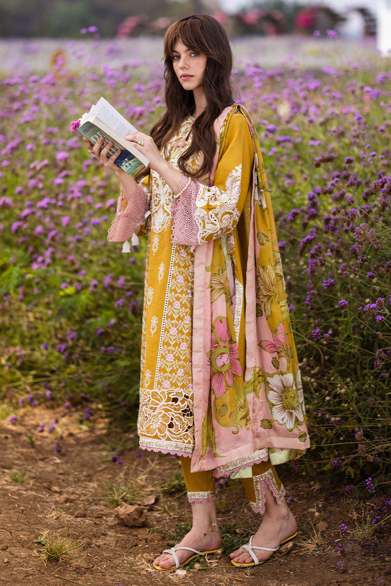 Mushq Hemline Secret Garden Lawn Collection 2024 – Whispering Petals - Image 6