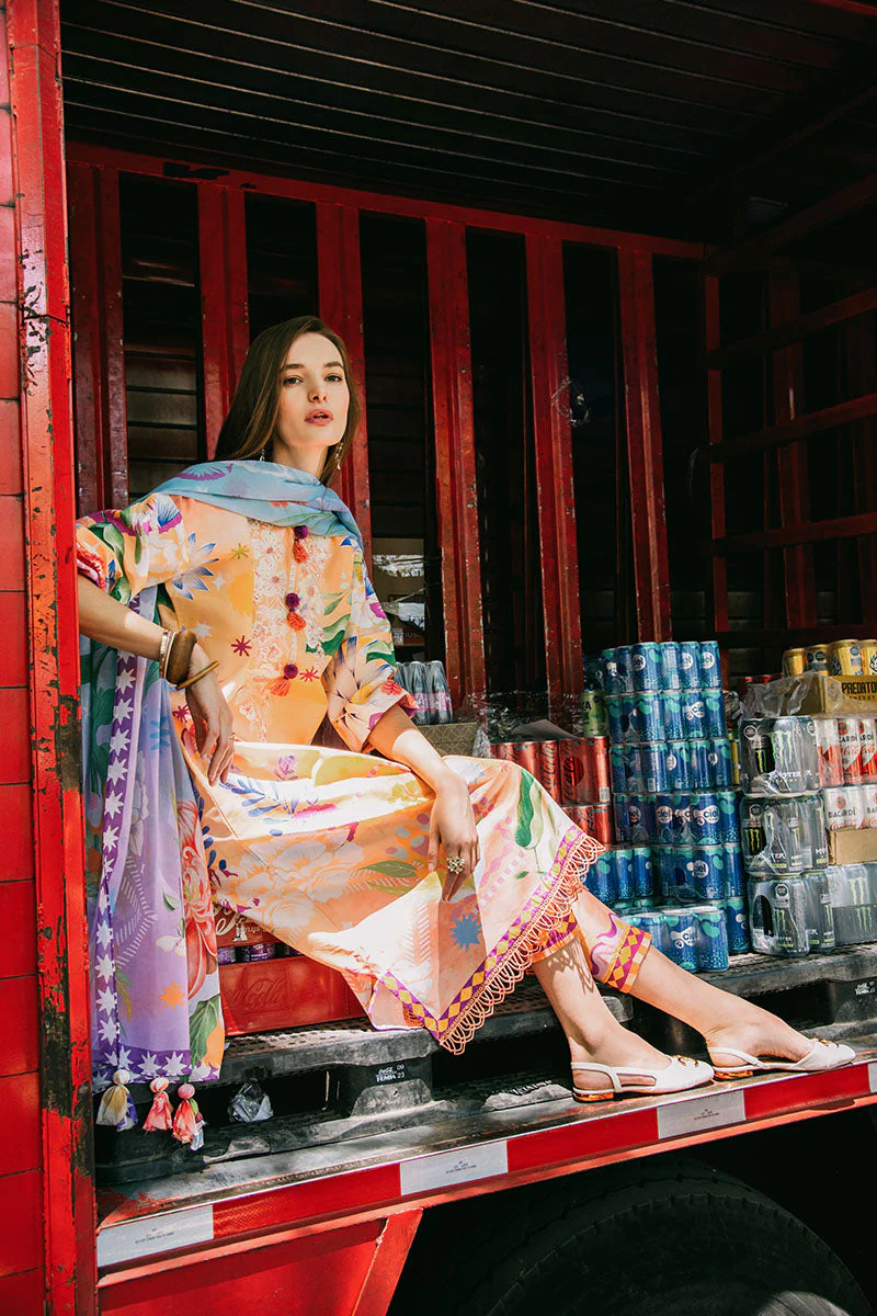 Mushq La Dolce Hemline Lawn Prints Vol-2 – Angels Song - Image 2