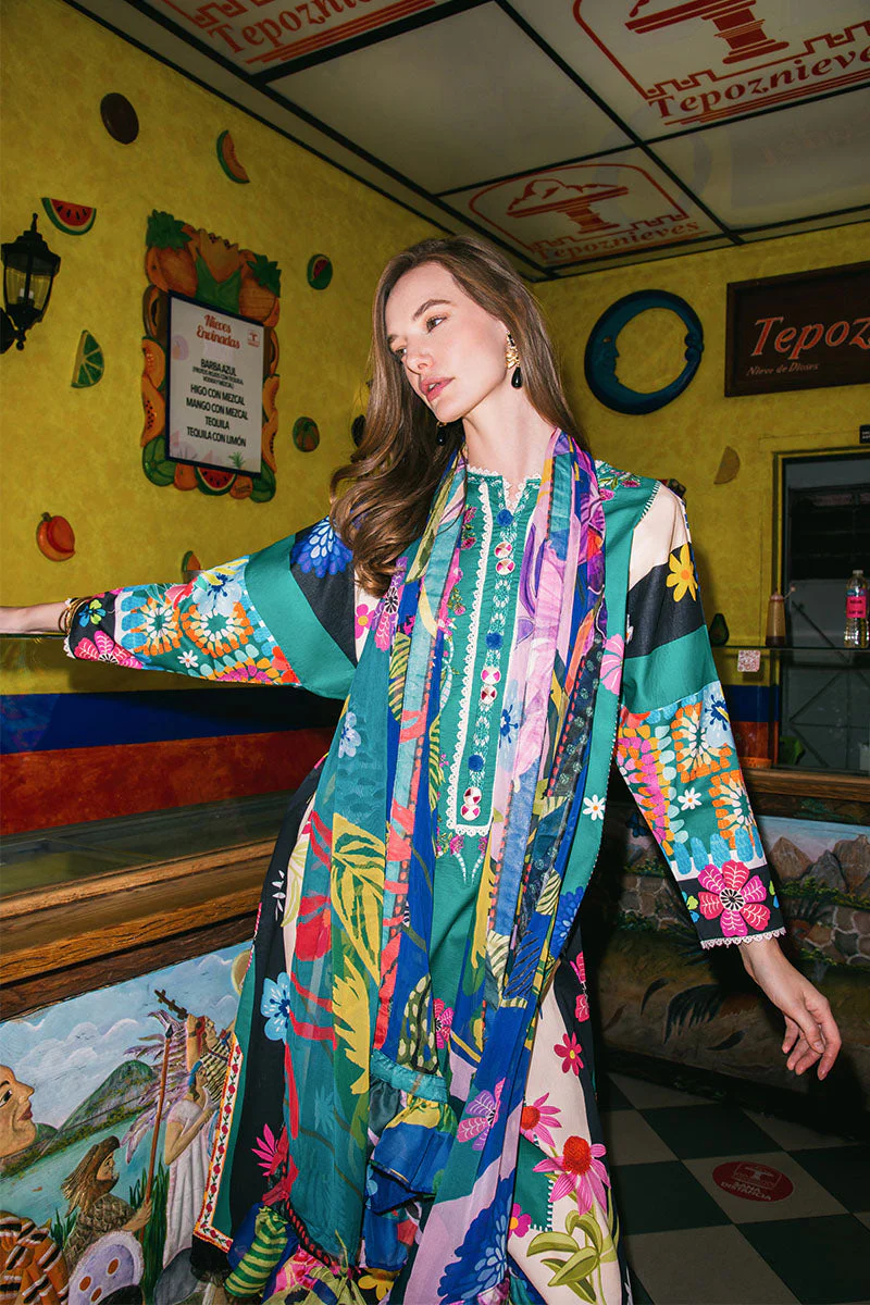 Mushq La Dolce Hemline Lawn Prints Vol-2 – Water Dancers - Image 2