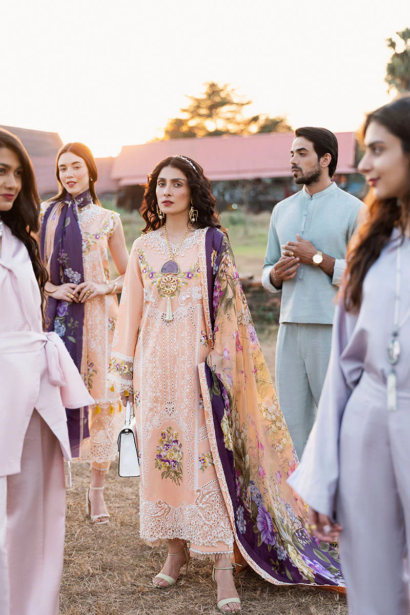 Mushq Lawana Luxury Lawn Collection 2023 – Fah - Image 2